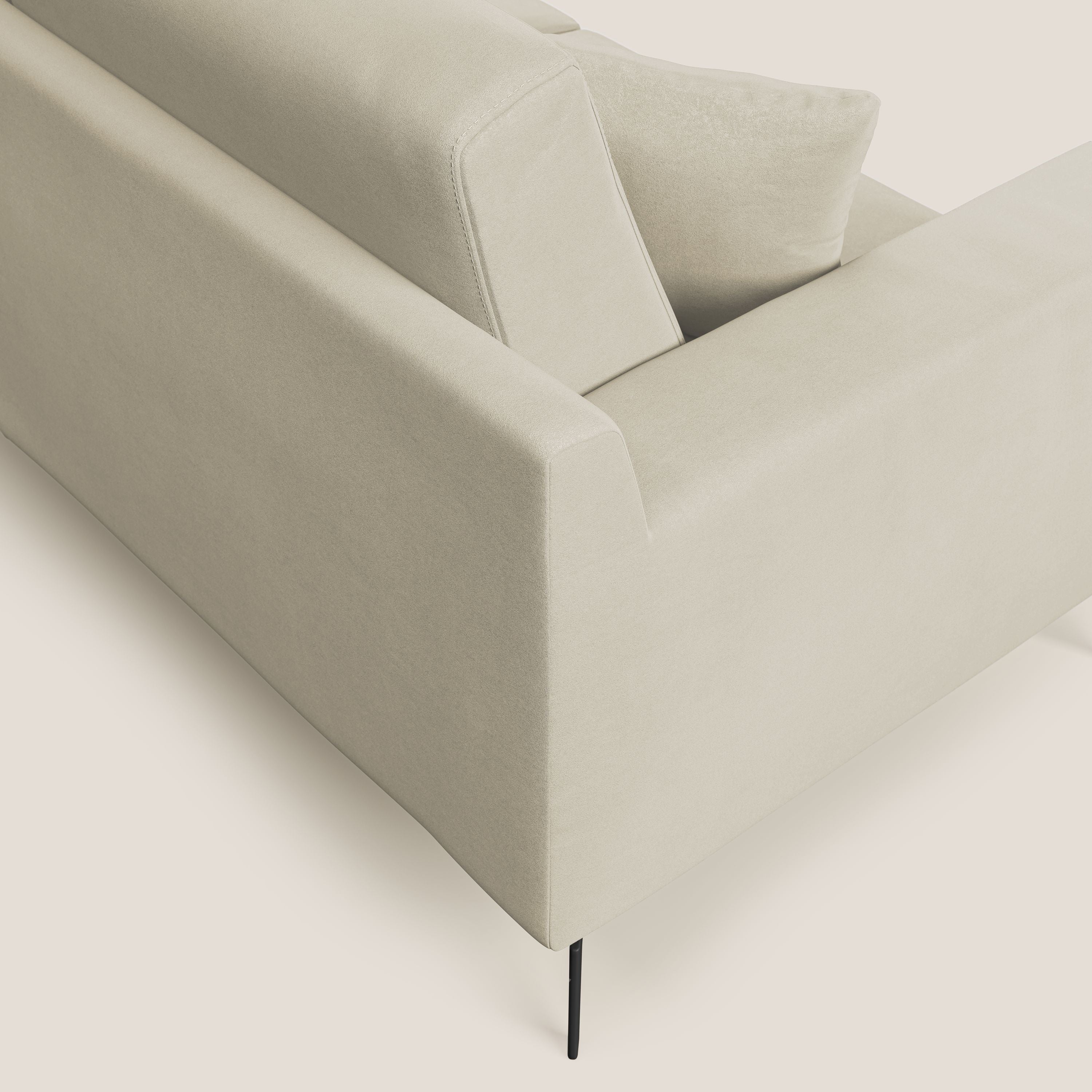 Prestige canapé moderne en microfibre détachable T11 crème - Image 7