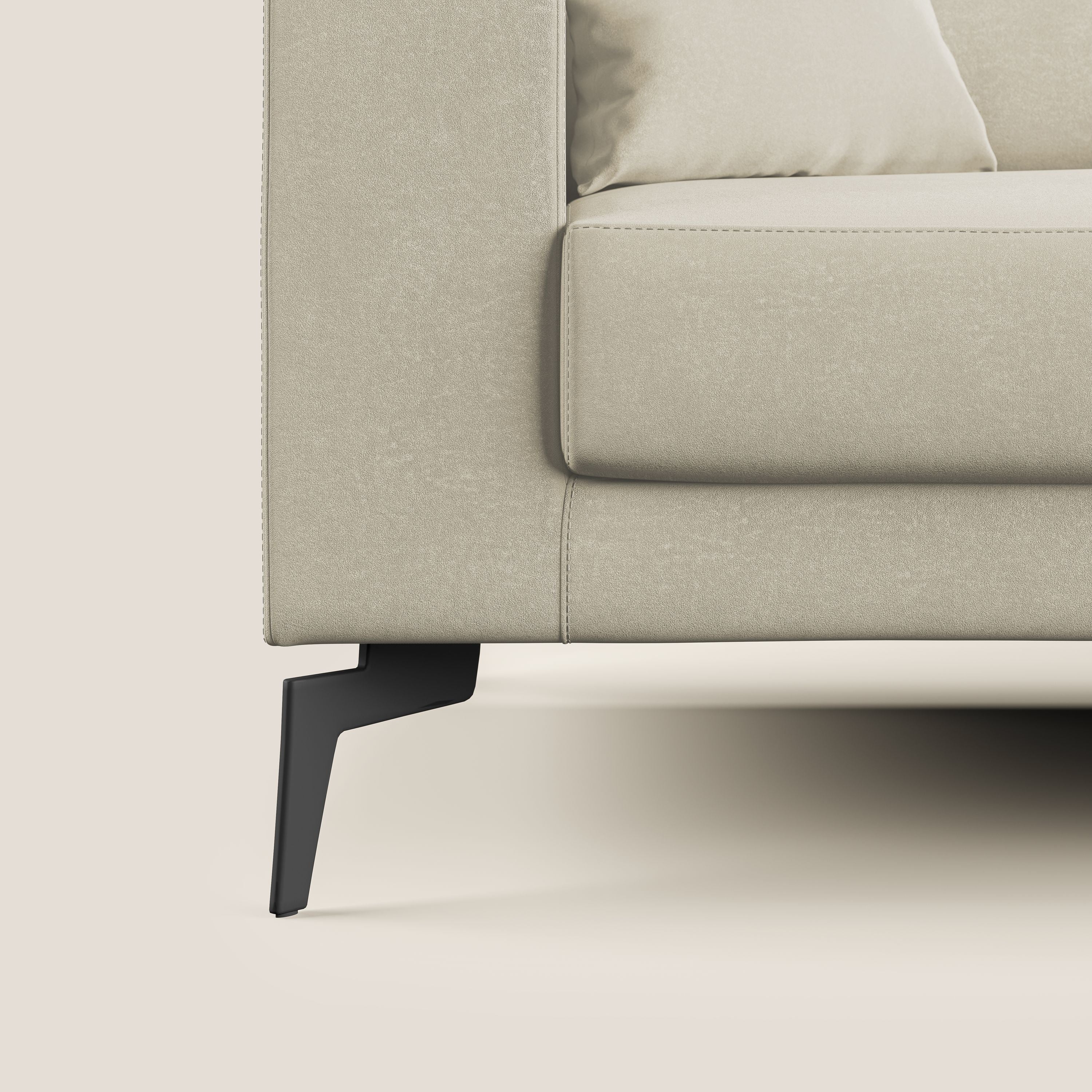 Prestige canapé moderne en microfibre détachable T11 crème - Image 8