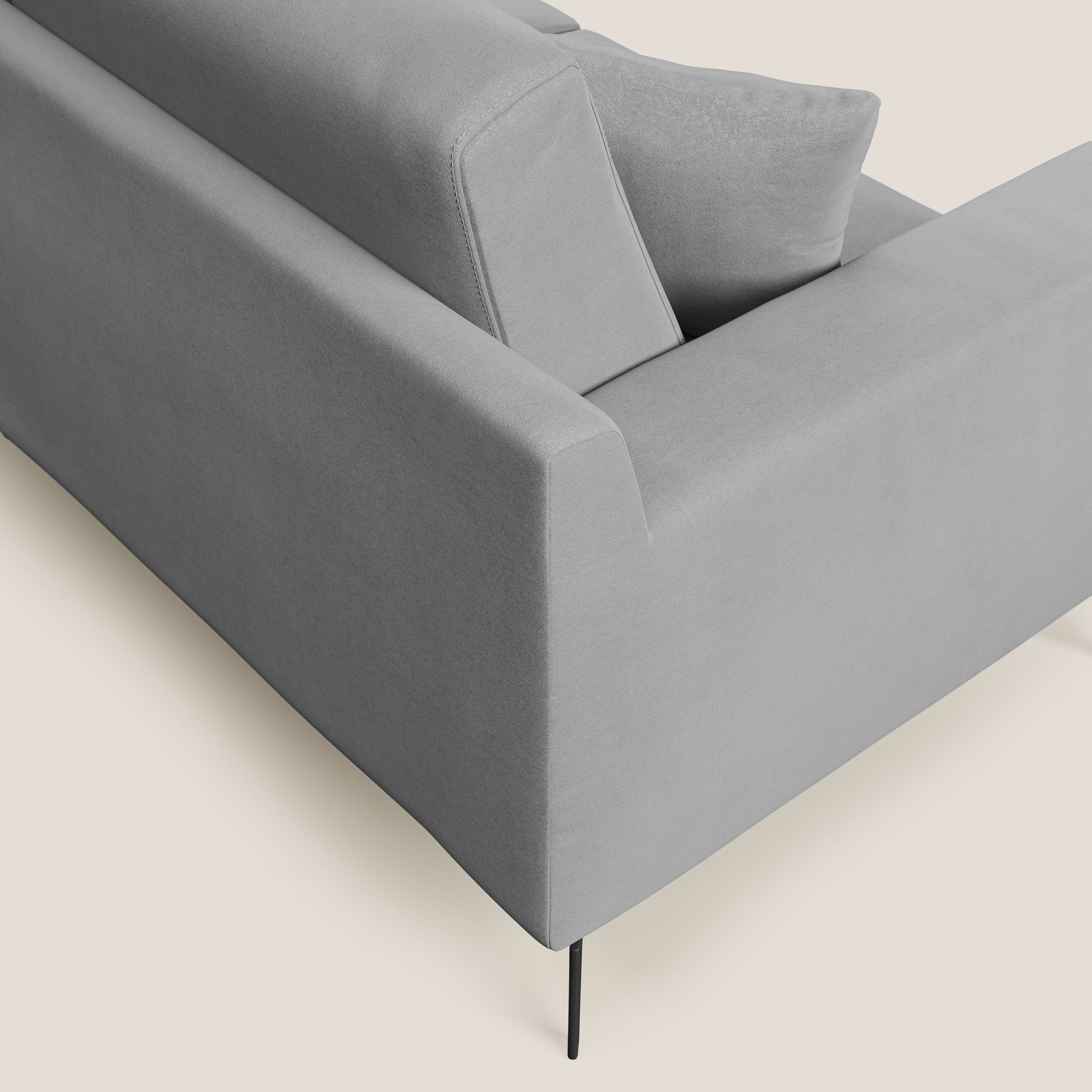 Prestige canapé moderne en microfibre détachable T11 gris - Image 6