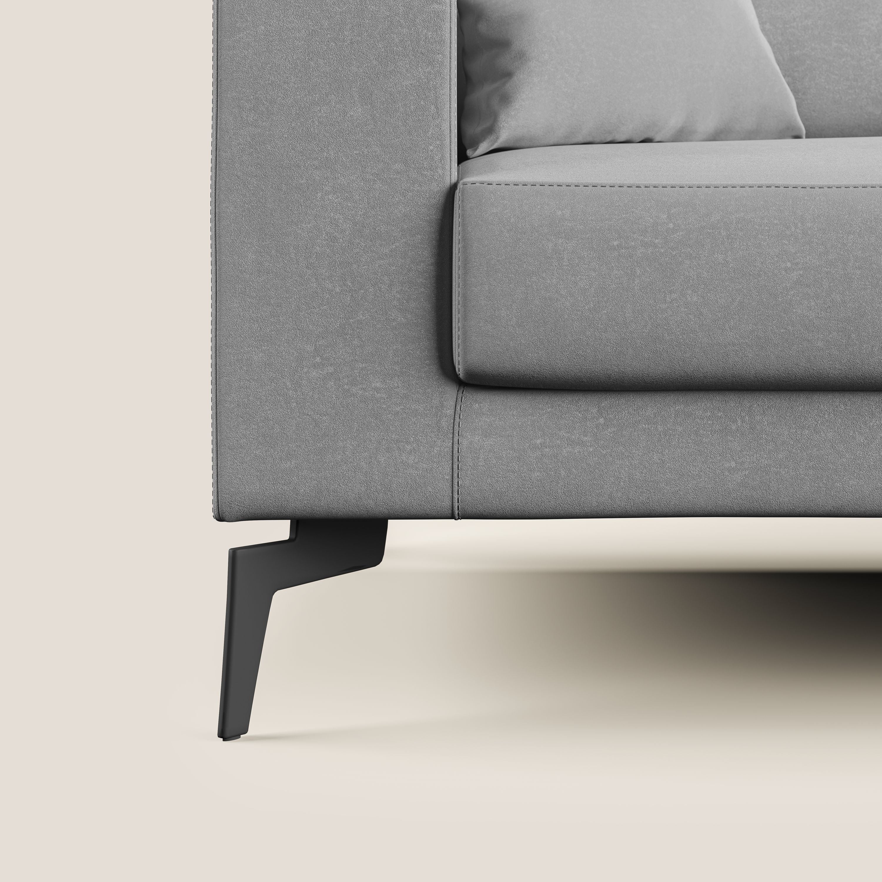 Prestige canapé moderne en microfibre détachable T11 gris - Image 7