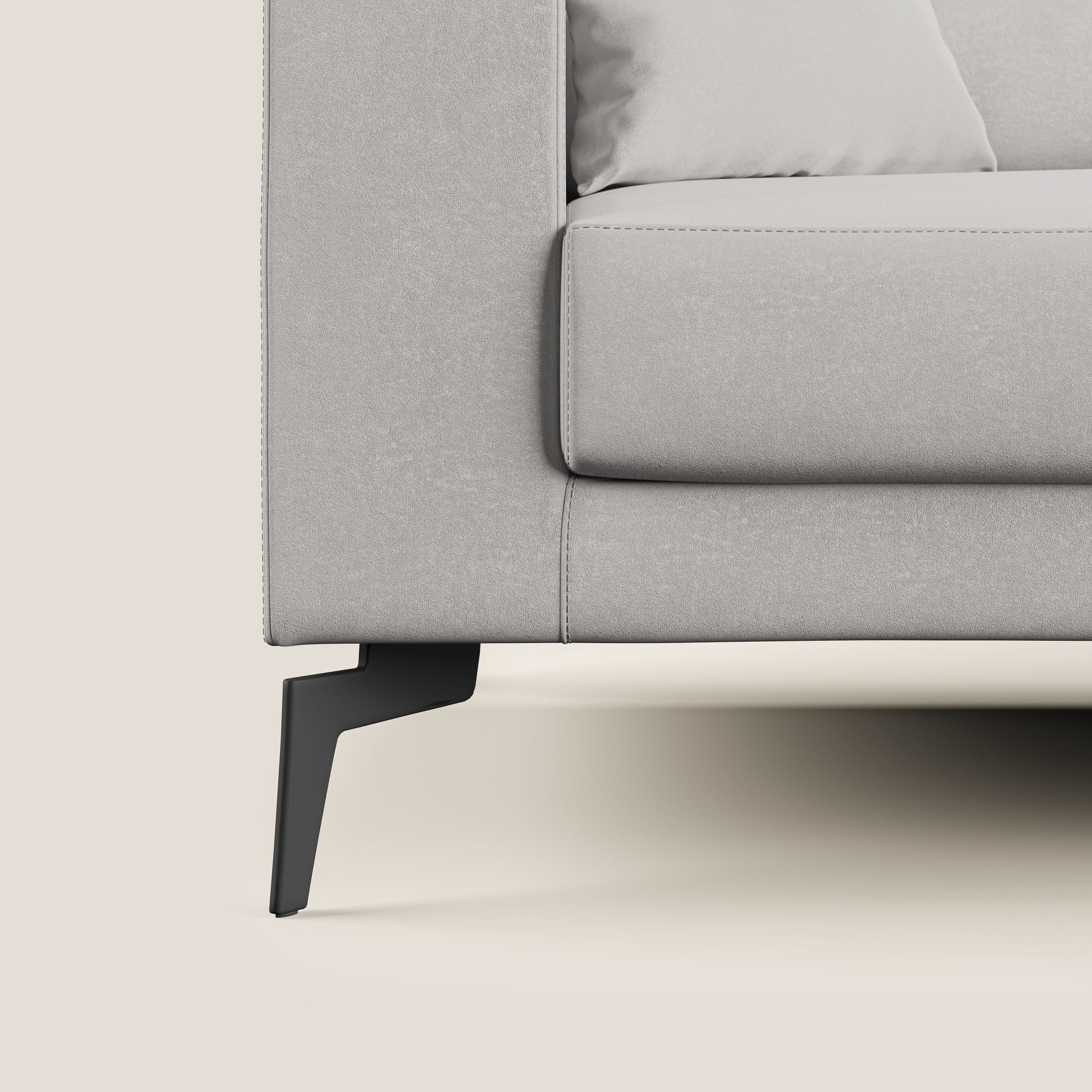 Prestige canapé moderne en microfibre détachable T11 gris clair - Image 7