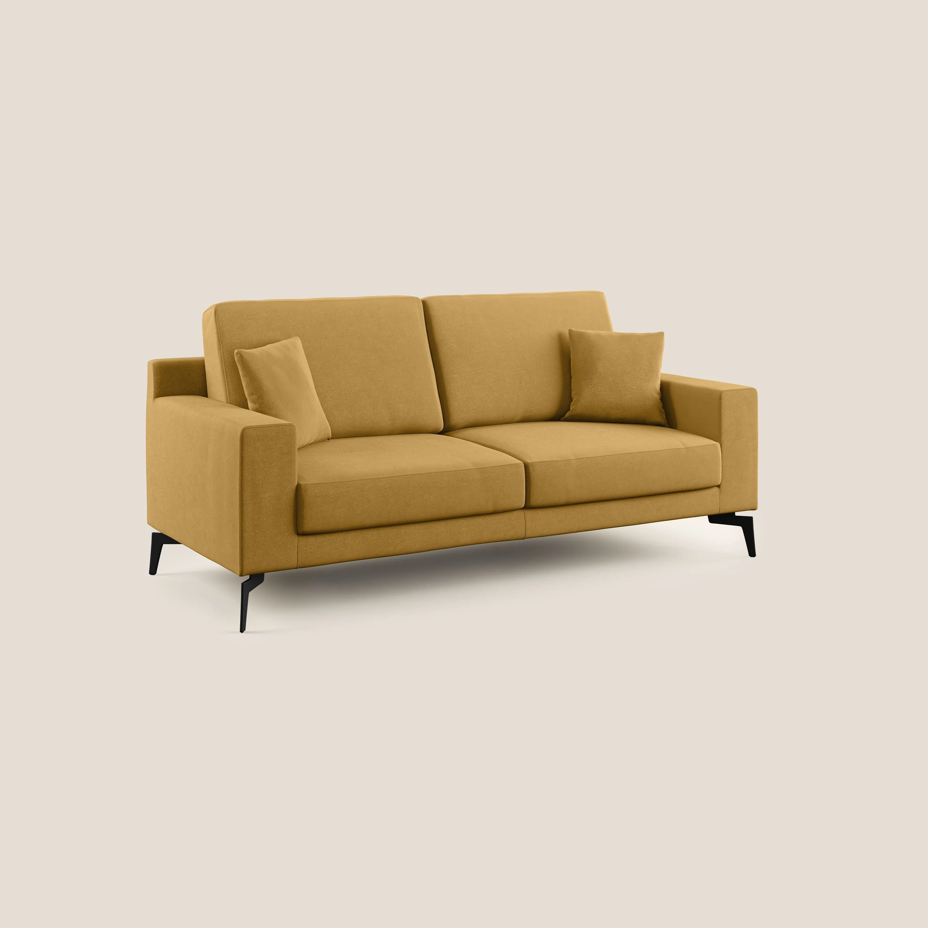 Prestige canapé moderne en microfibre détachable T11 jaune - Image 2