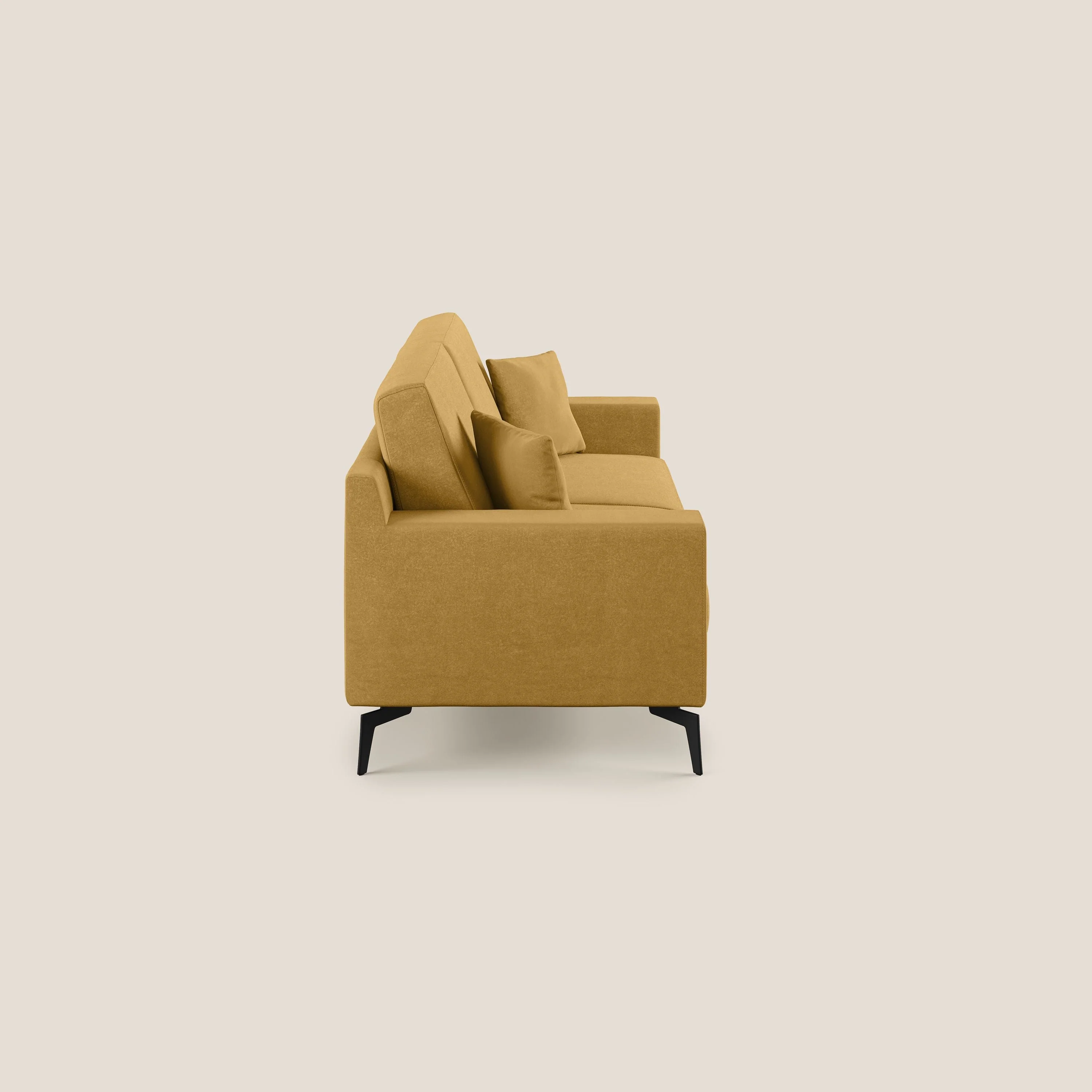 Prestige canapé moderne en microfibre détachable T11 jaune - Image 3