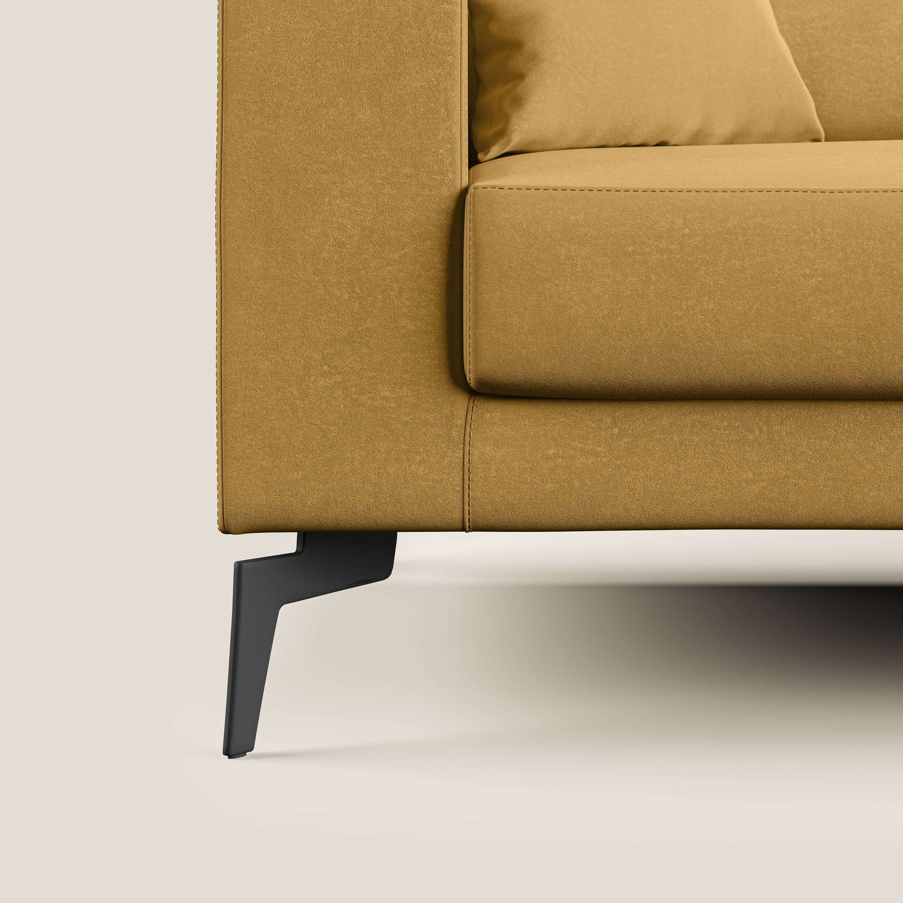 Prestige canapé moderne en microfibre détachable T11 jaune - Image 7