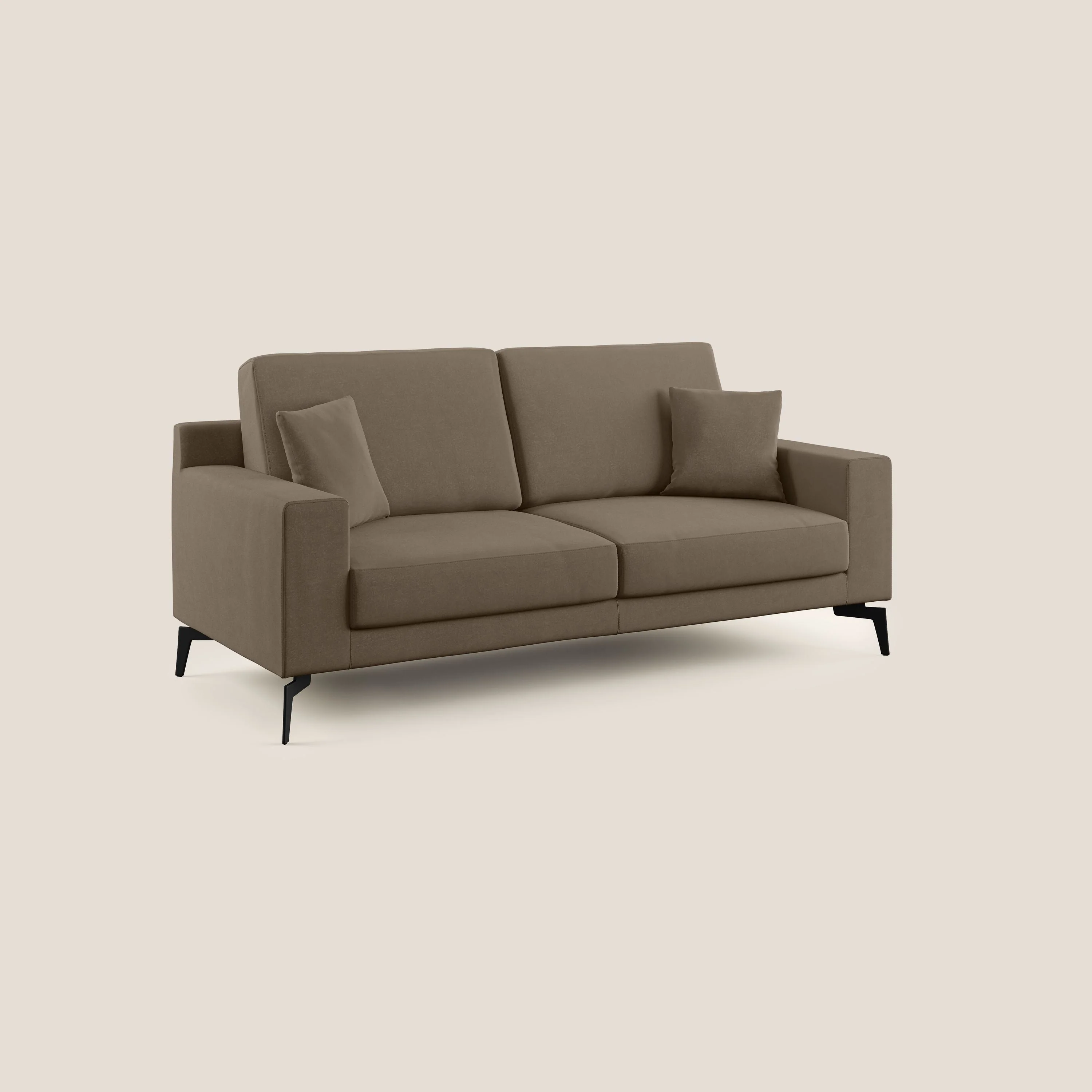 Prestige canapé moderne en microfibre détachable T11 marron - Image 2