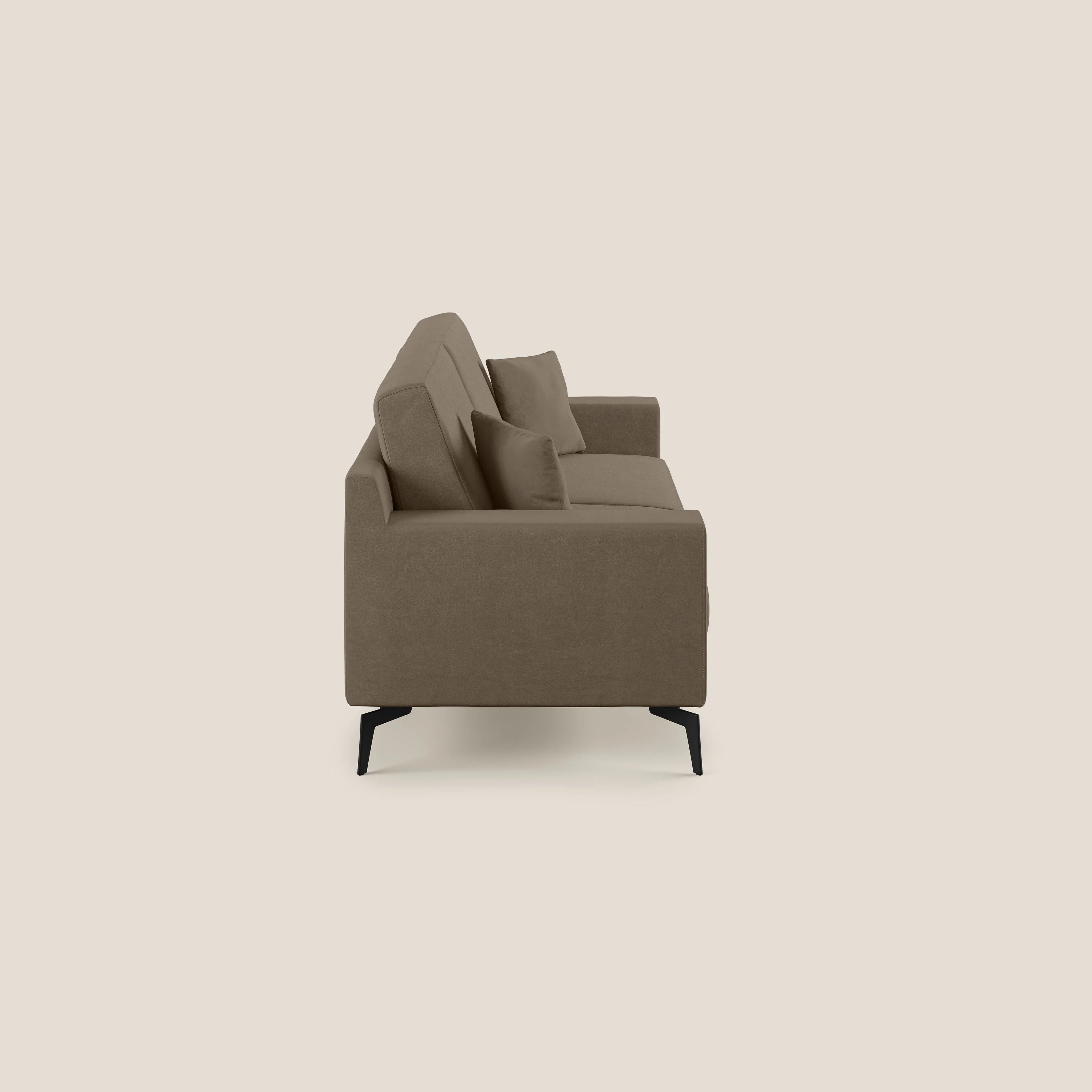 Prestige canapé moderne en microfibre détachable T11 marron - Image 3