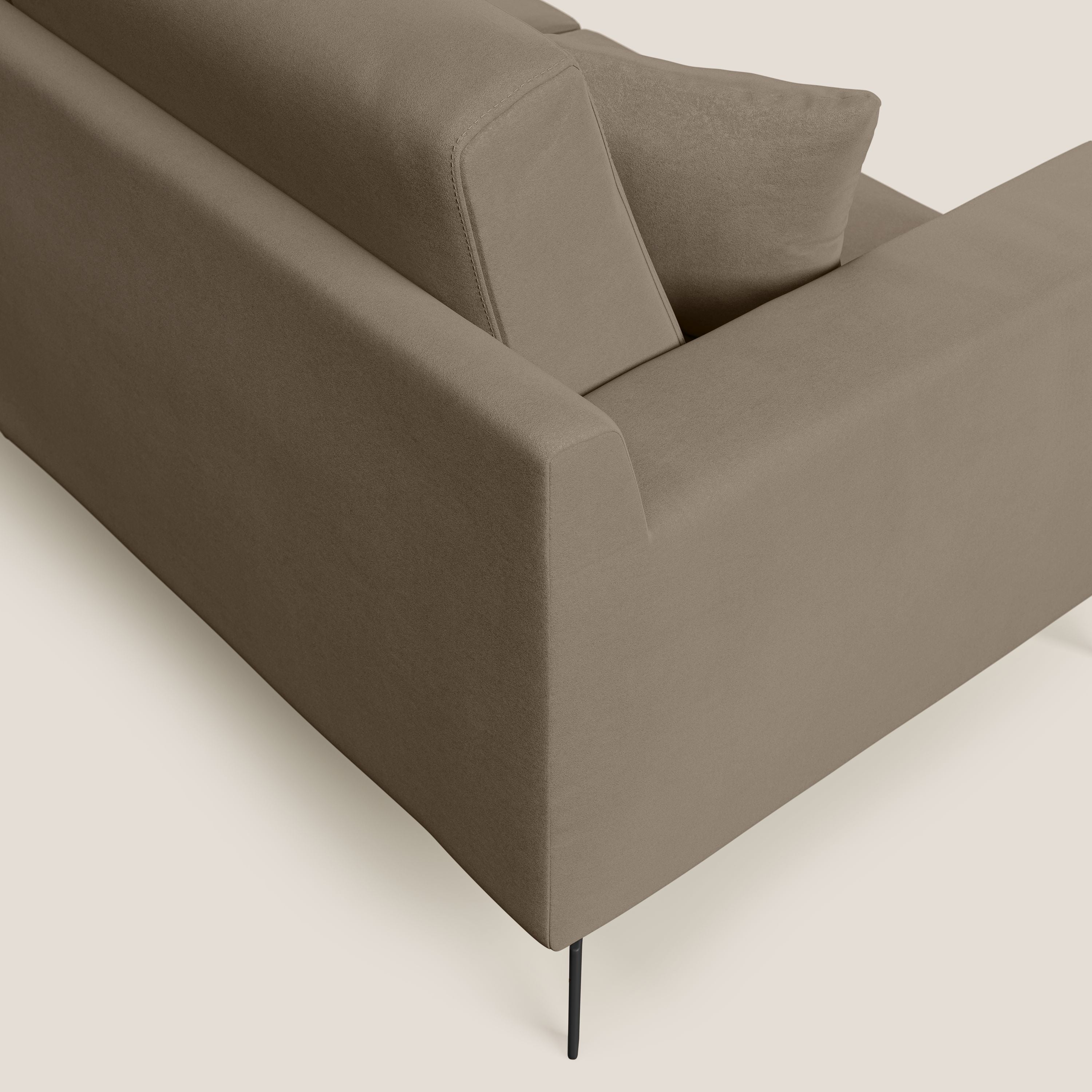 Prestige canapé moderne en microfibre détachable T11 marron - Image 6