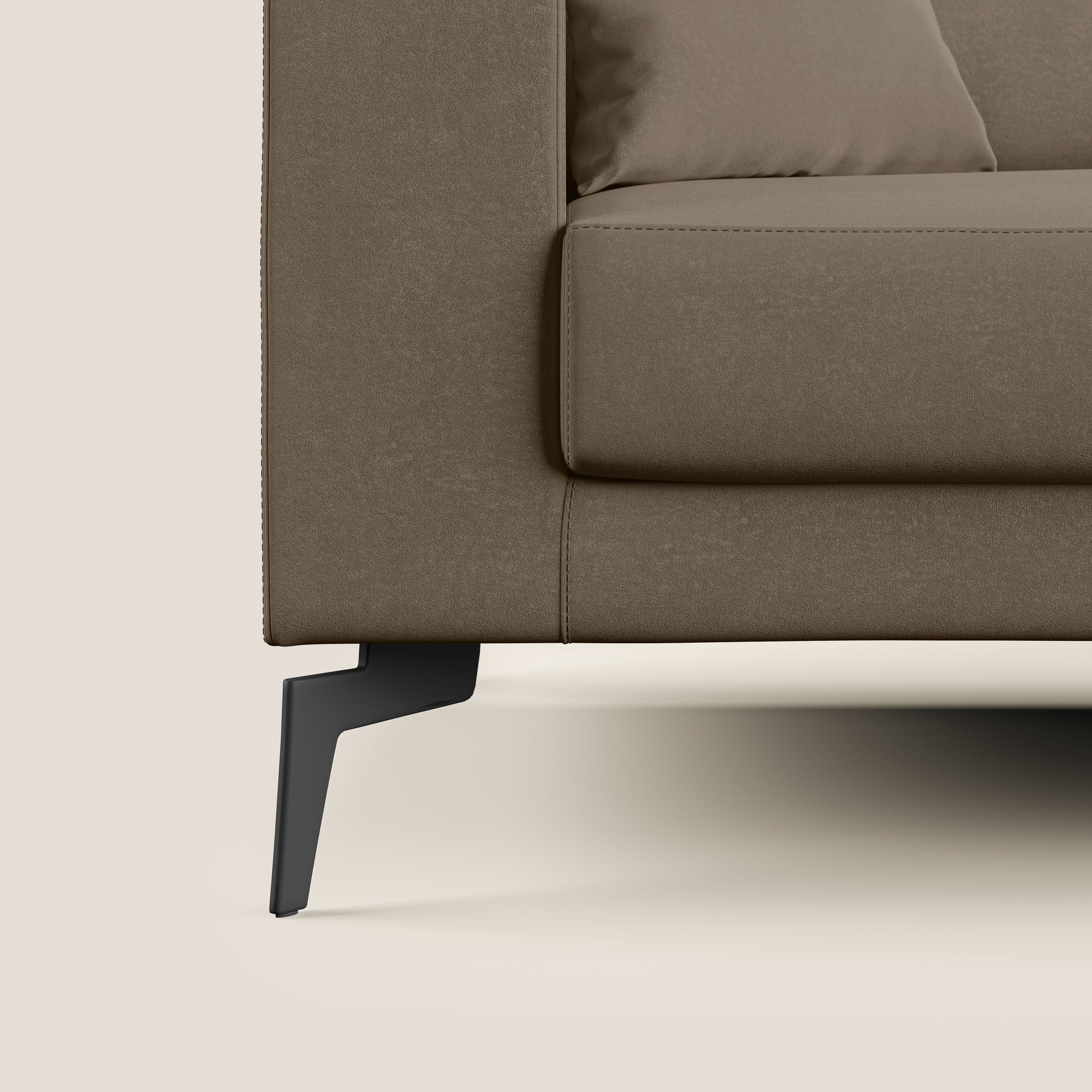 Prestige canapé moderne en microfibre détachable T11 marron - Image 7