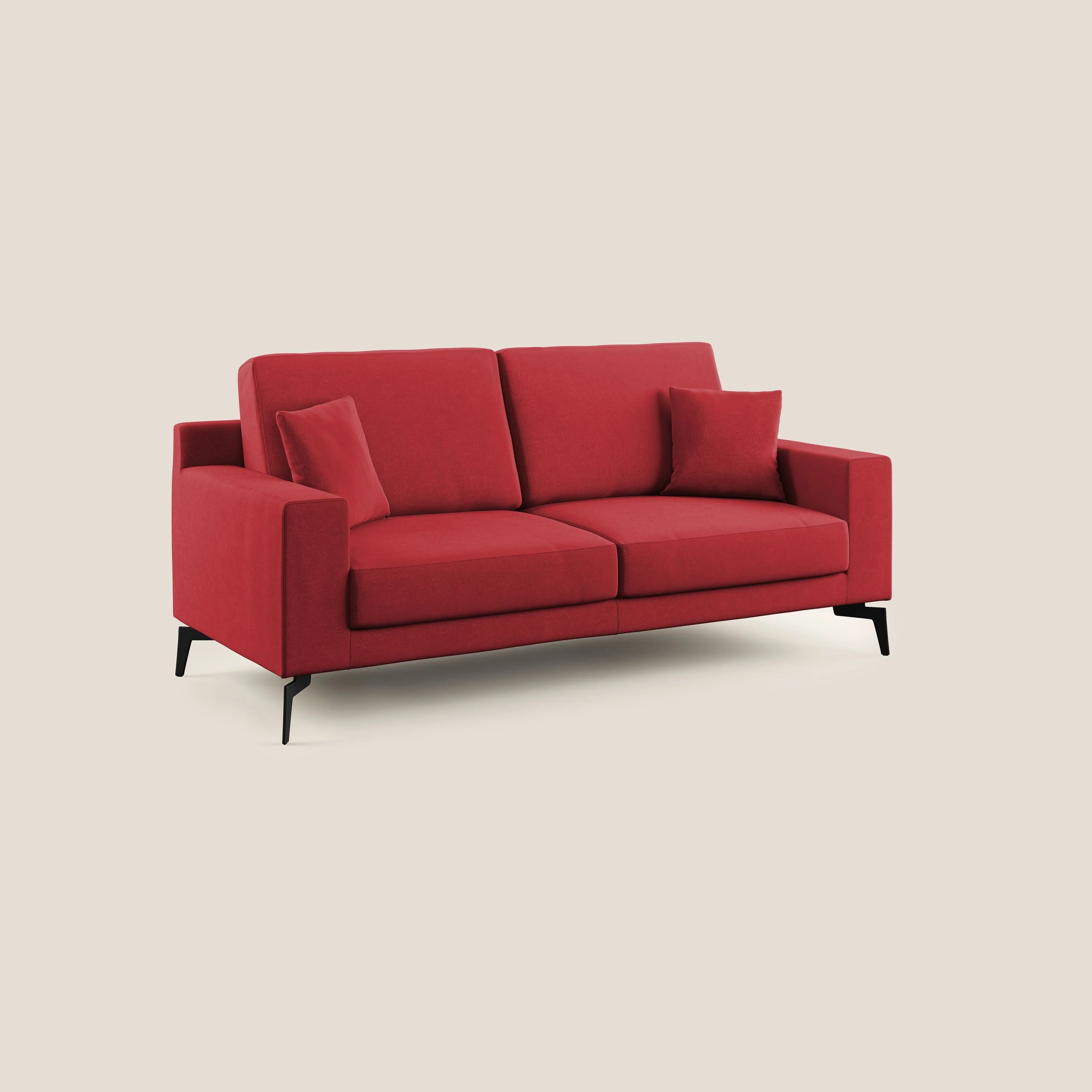 Prestige canapé moderne en microfibre détachable T11 rouge - Image 2