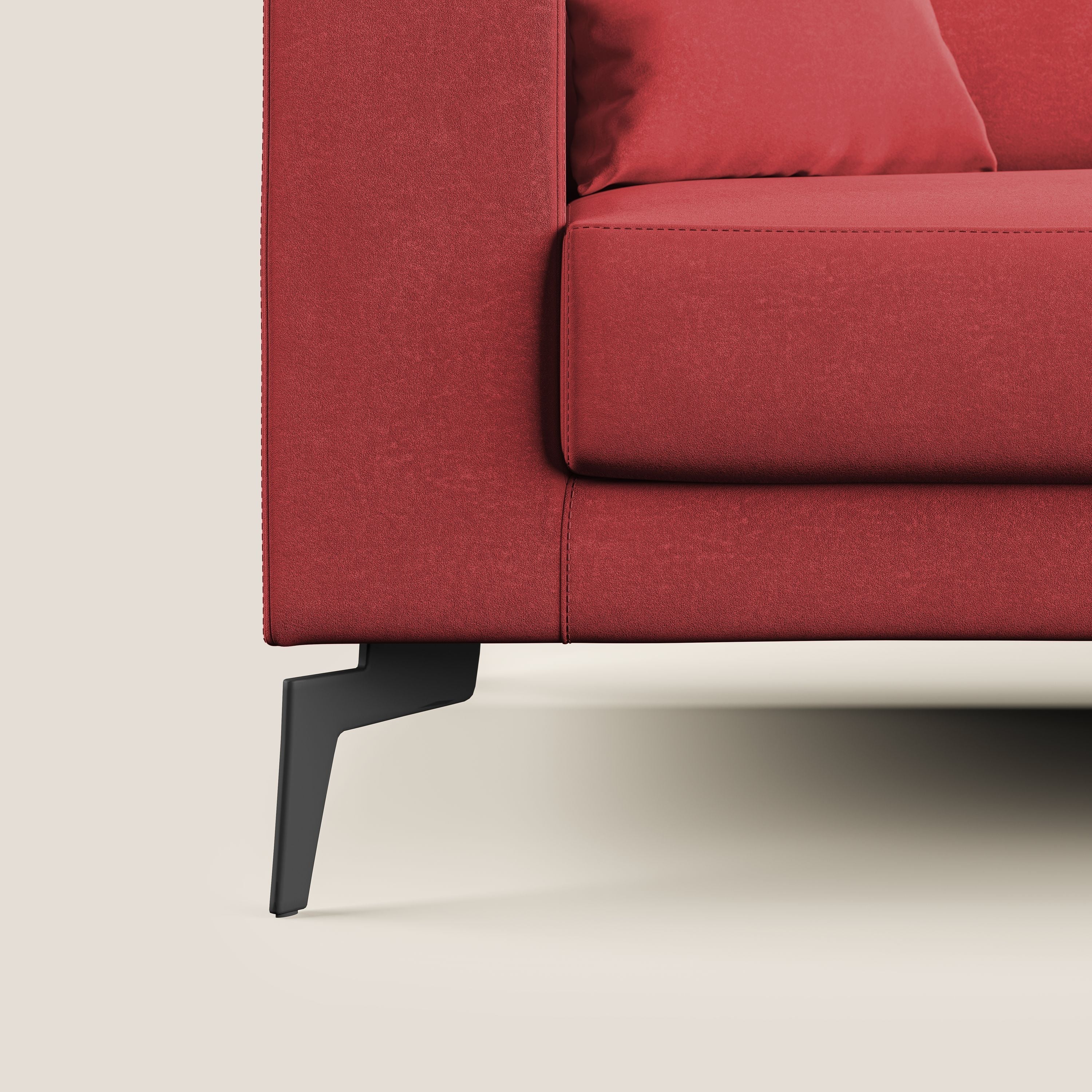 Prestige canapé moderne en microfibre détachable T11 rouge - Image 7