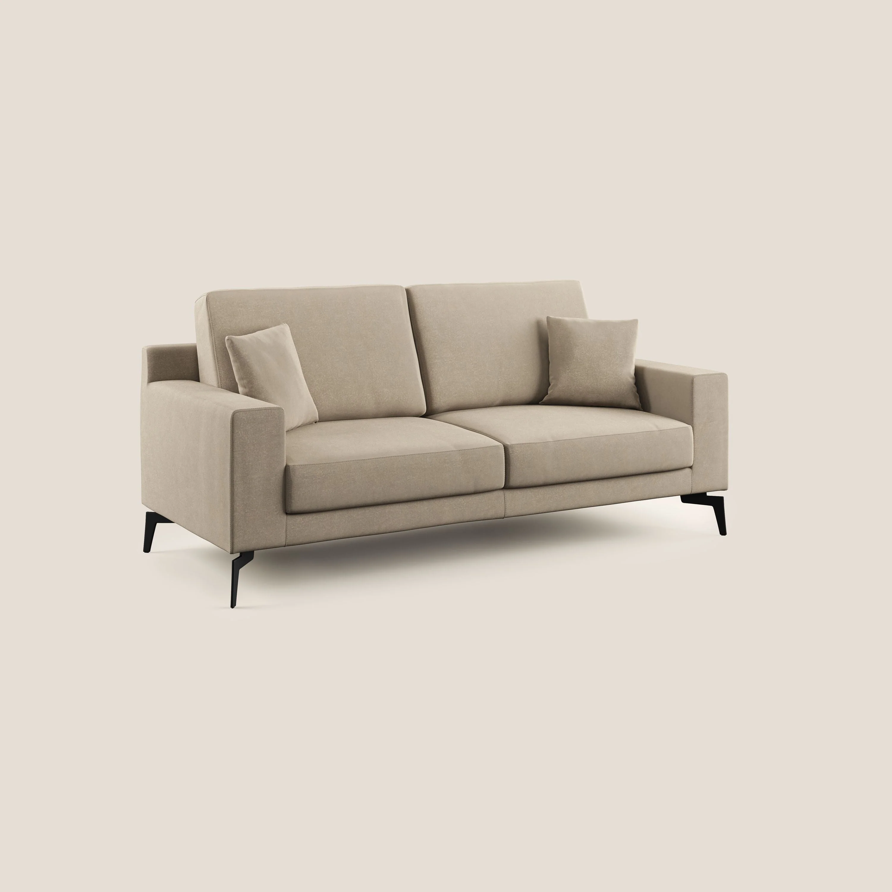 Prestige canapé moderne en microfibre détachable T11 Taupe tortora - Image 3
