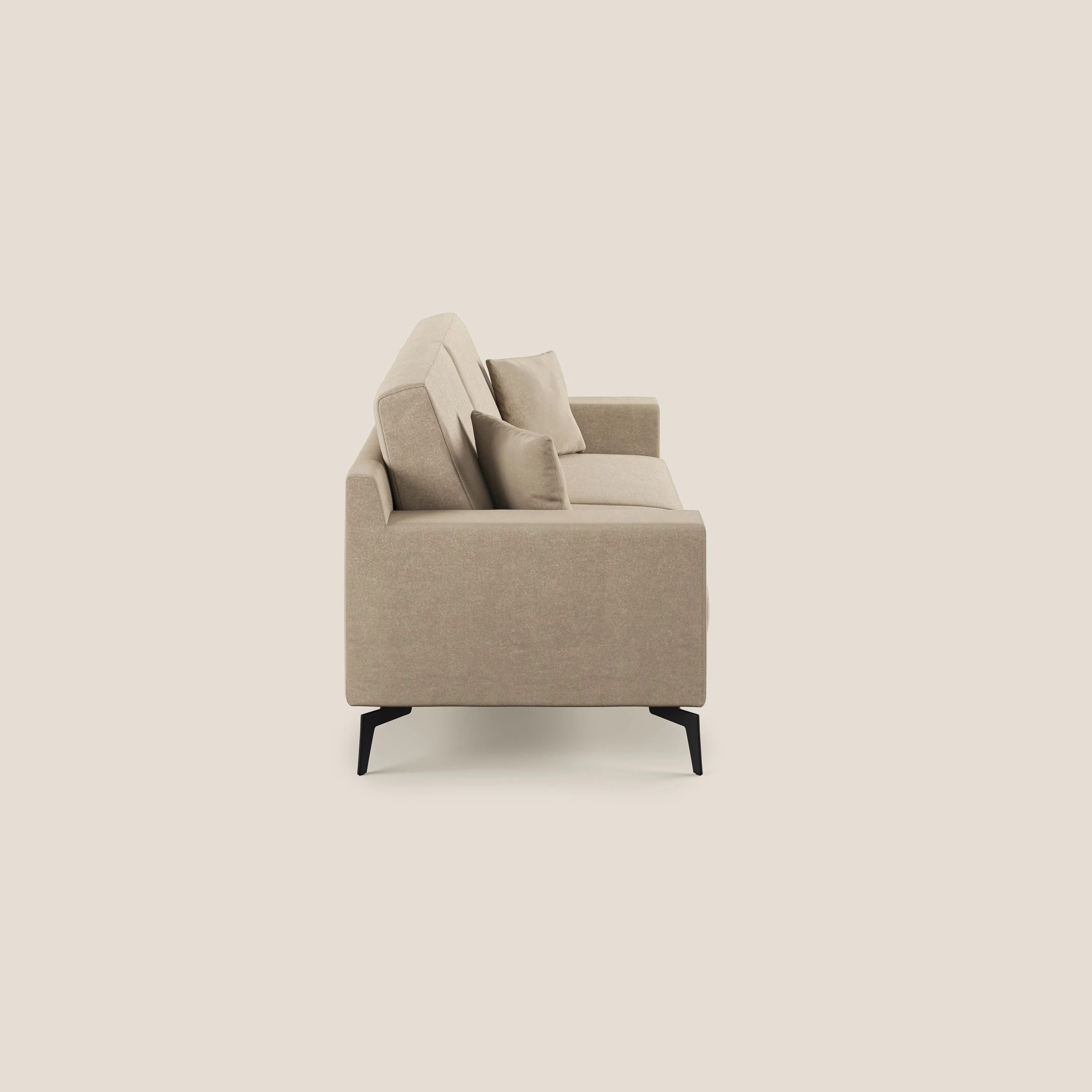 Prestige canapé moderne en microfibre détachable T11 Taupe tortora - Image 4