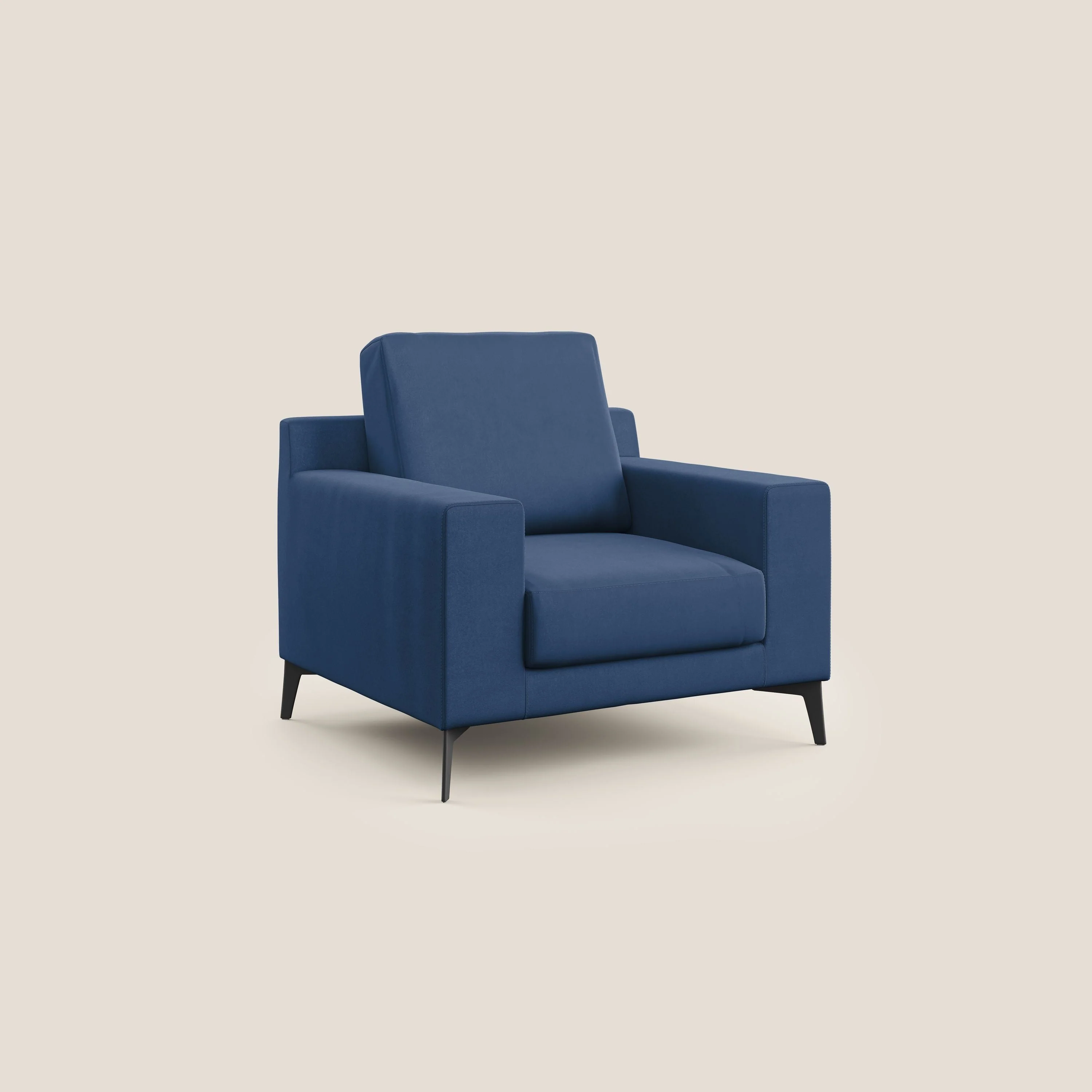 Prestige fauteuil moderne en microfibre détachable T11 bleu - Image 2