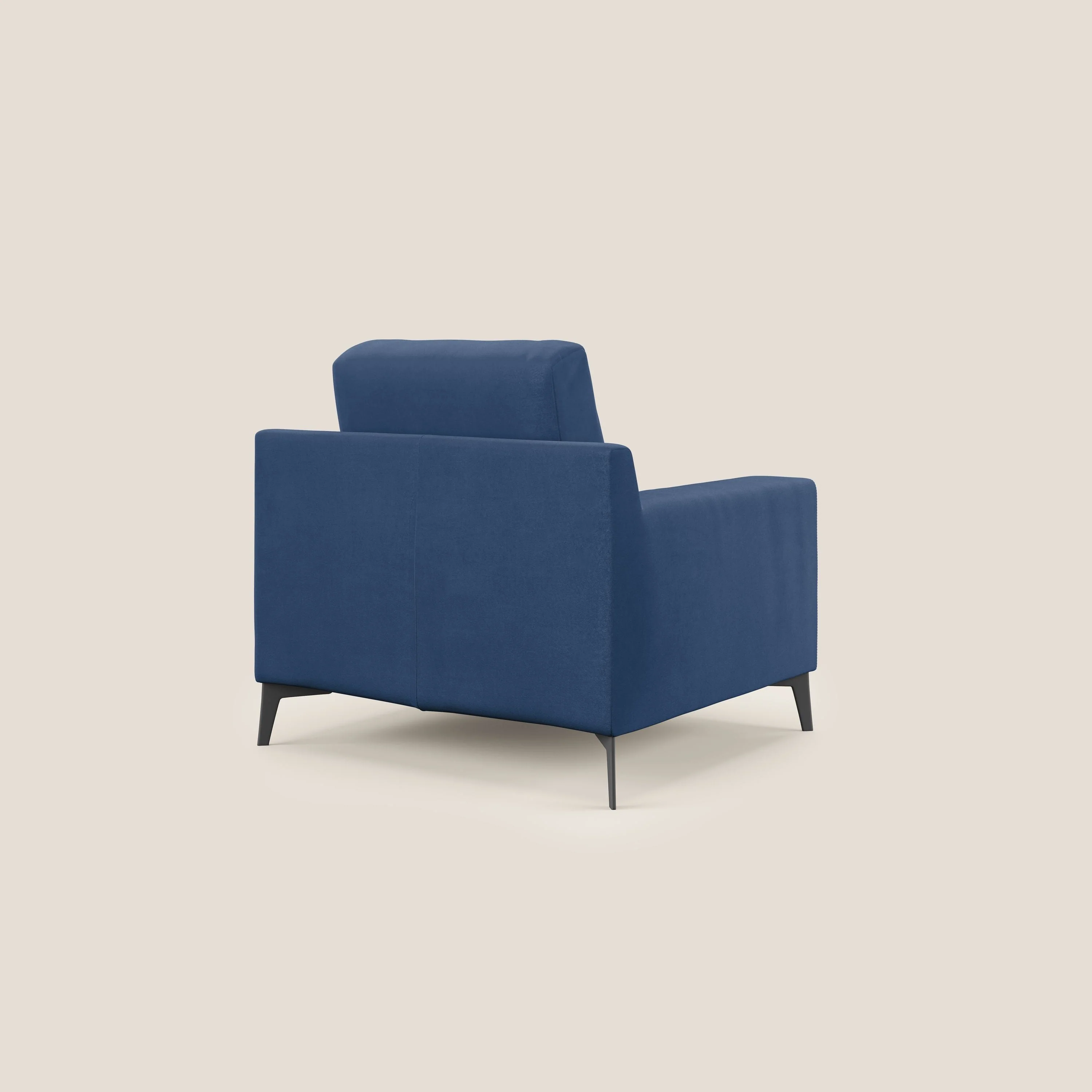 Prestige fauteuil moderne en microfibre détachable T11 bleu - Image 4