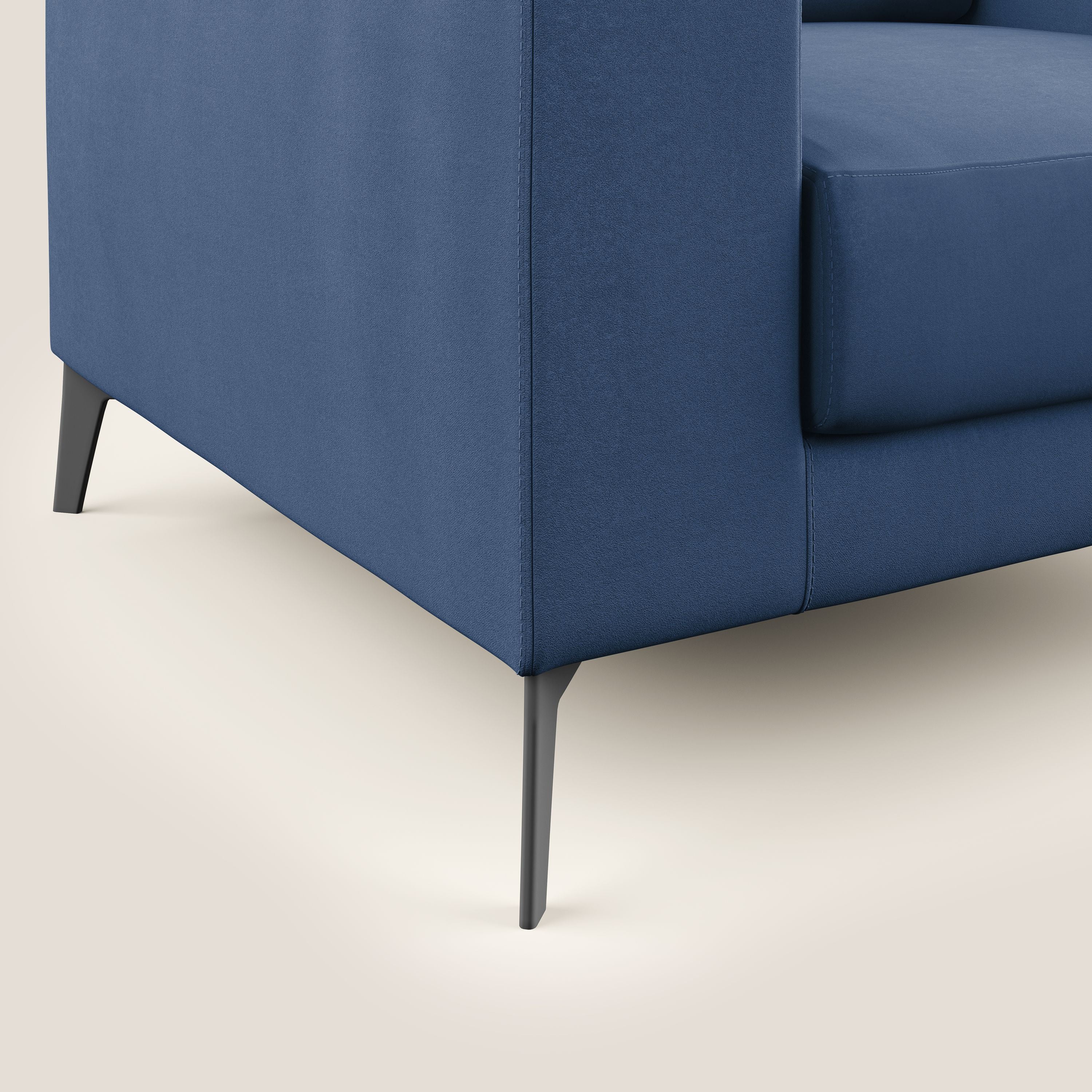 Prestige fauteuil moderne en microfibre détachable T11 bleu - Image 5
