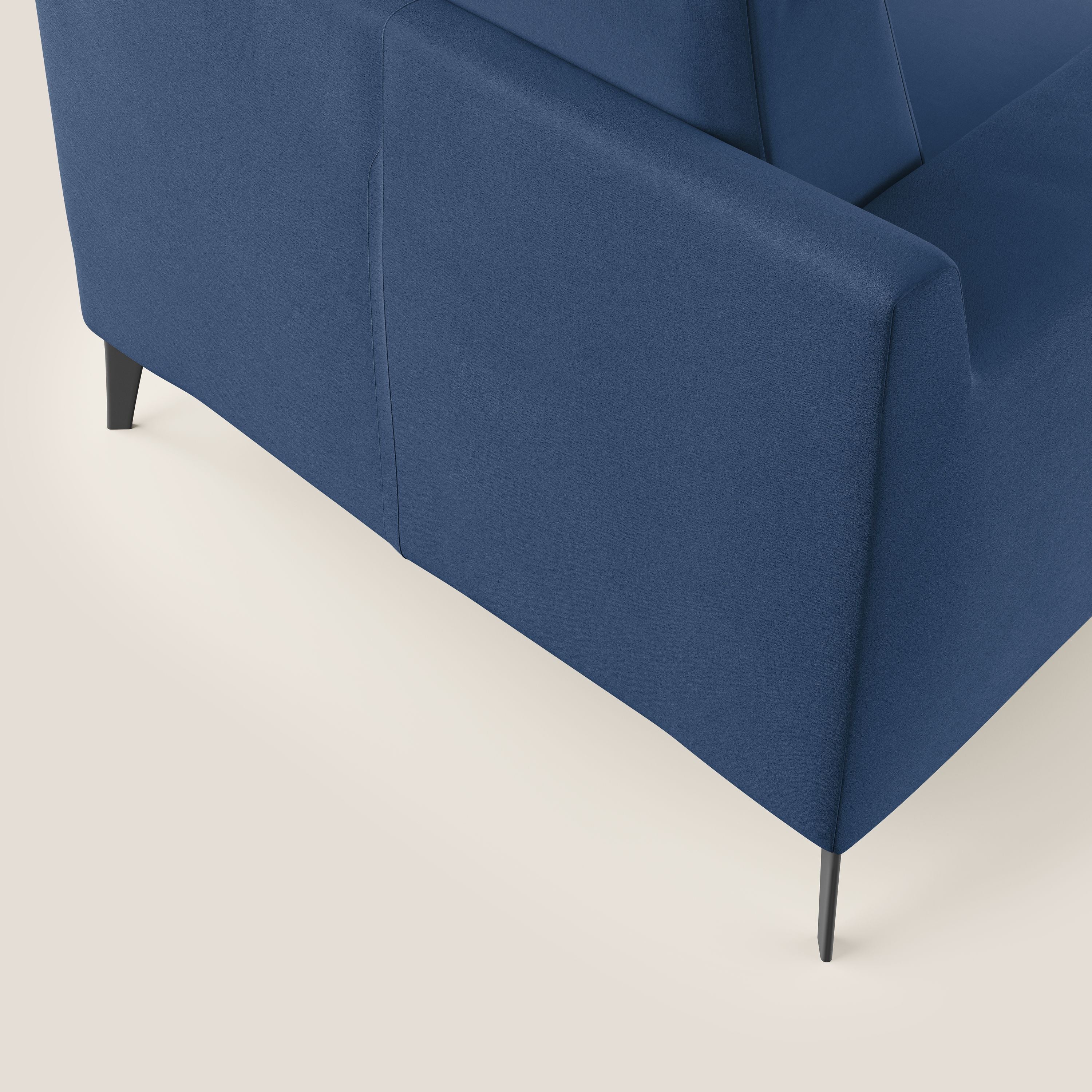 Prestige fauteuil moderne en microfibre détachable T11 bleu - Image 6
