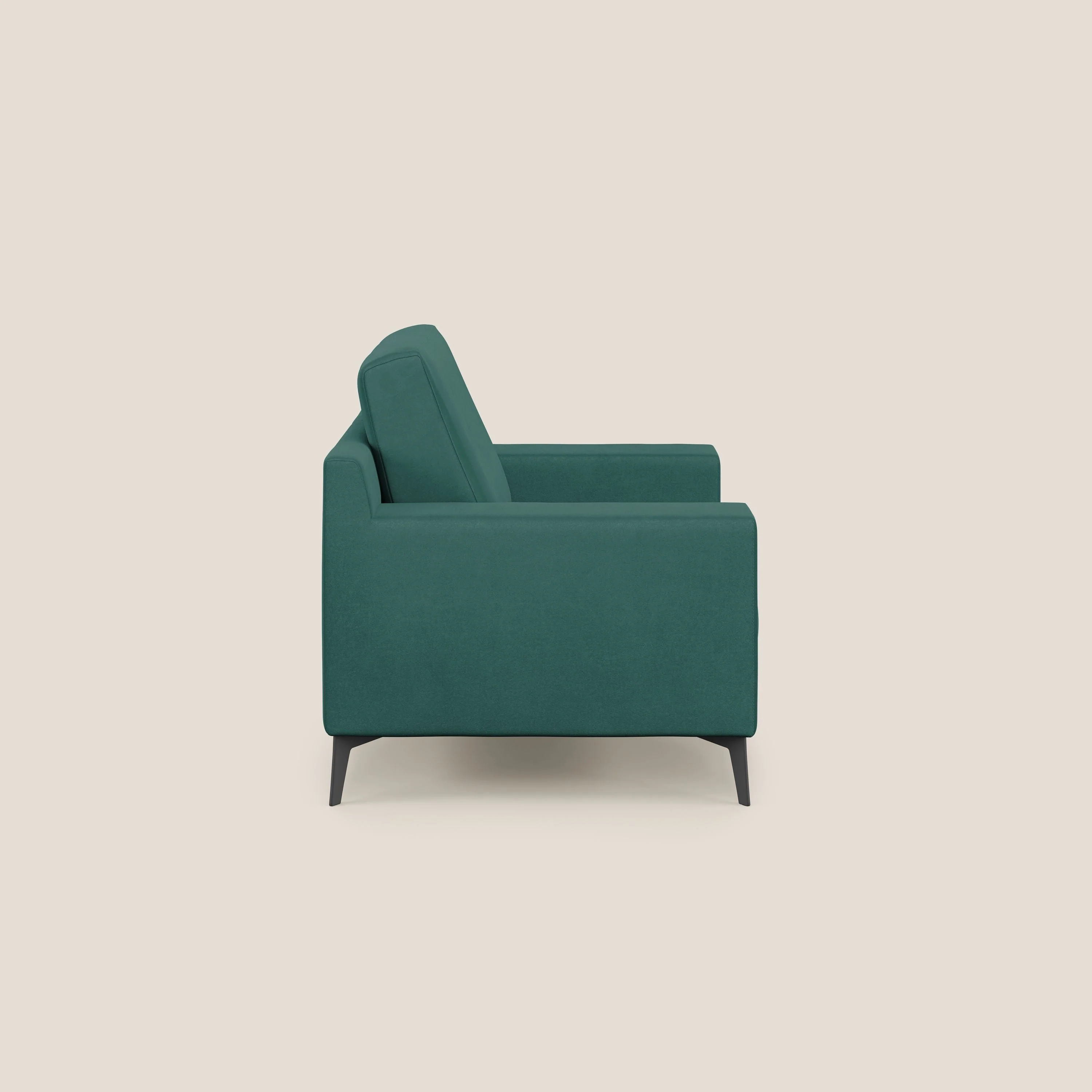 Prestige fauteuil moderne en microfibre détachable T11 bleu canard - Image 3