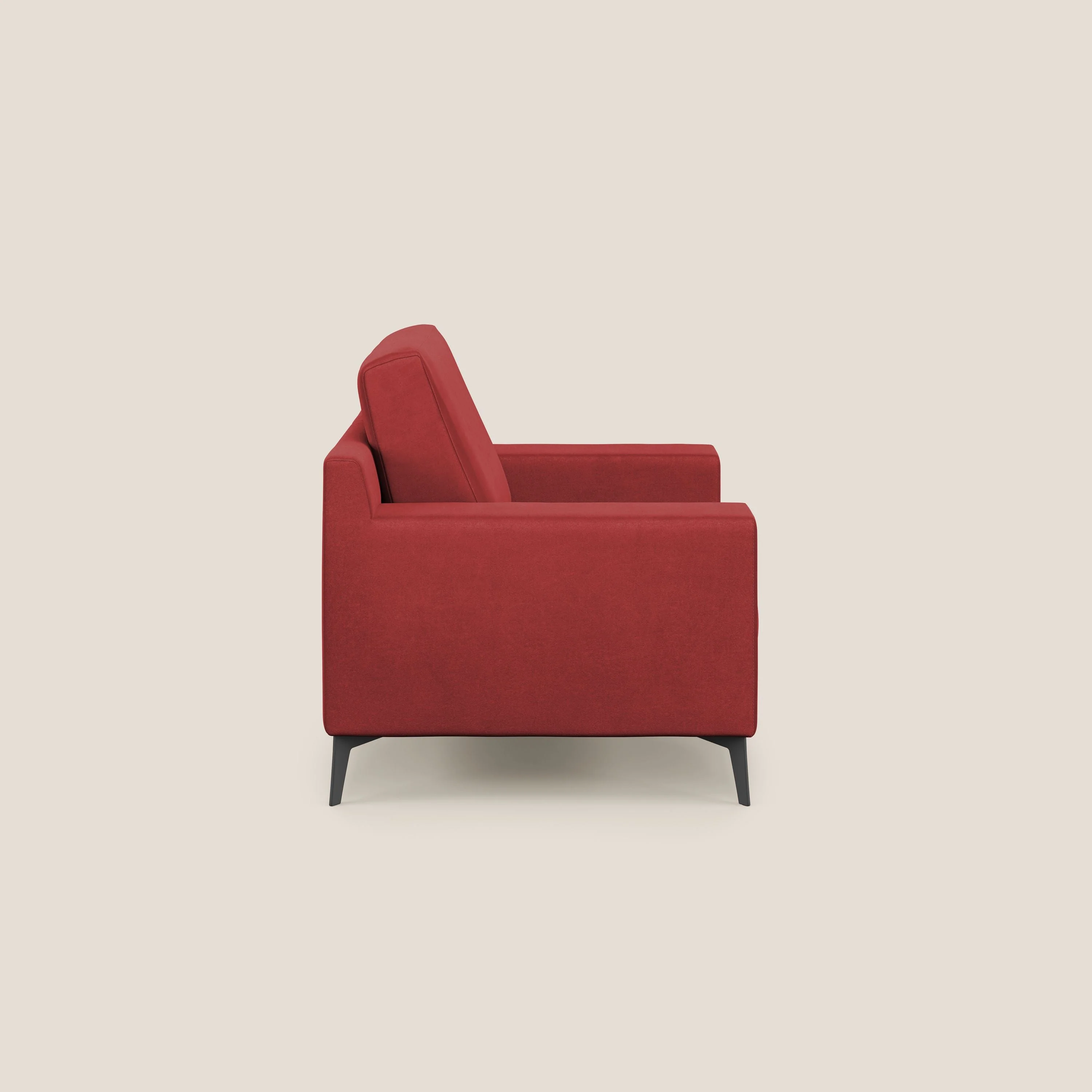 Prestige fauteuil moderne en microfibre détachable T11 rouge - Image 4