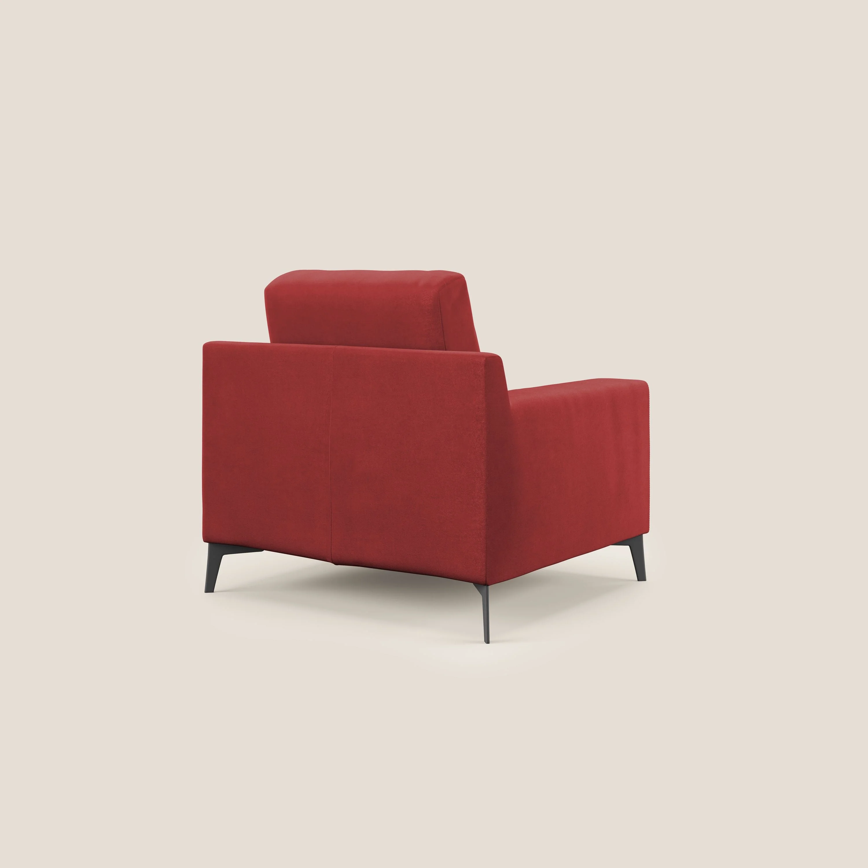 Prestige fauteuil moderne en microfibre détachable T11 rouge - Image 5