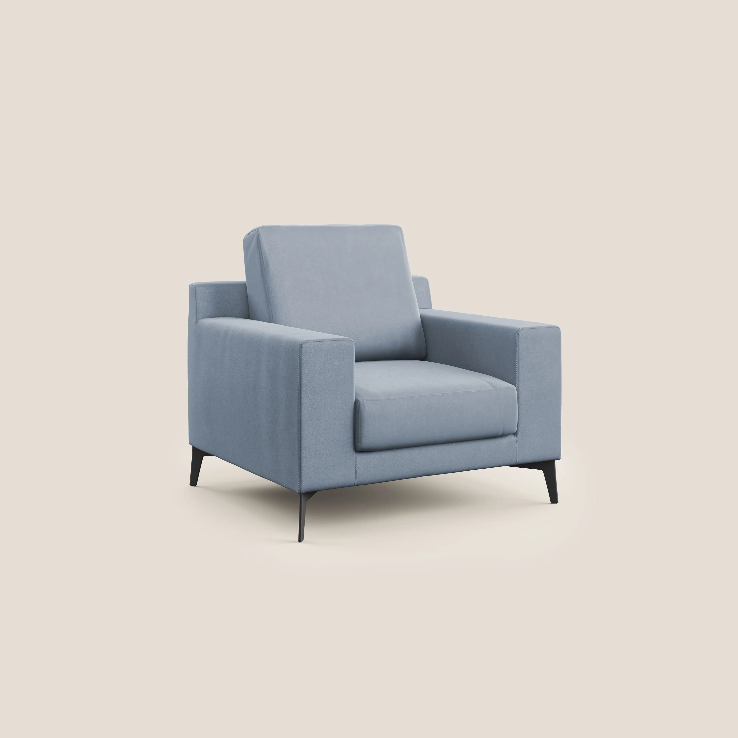 Prestige fauteuil moderne en microfibre détachable T11 sucre glace - Image 2