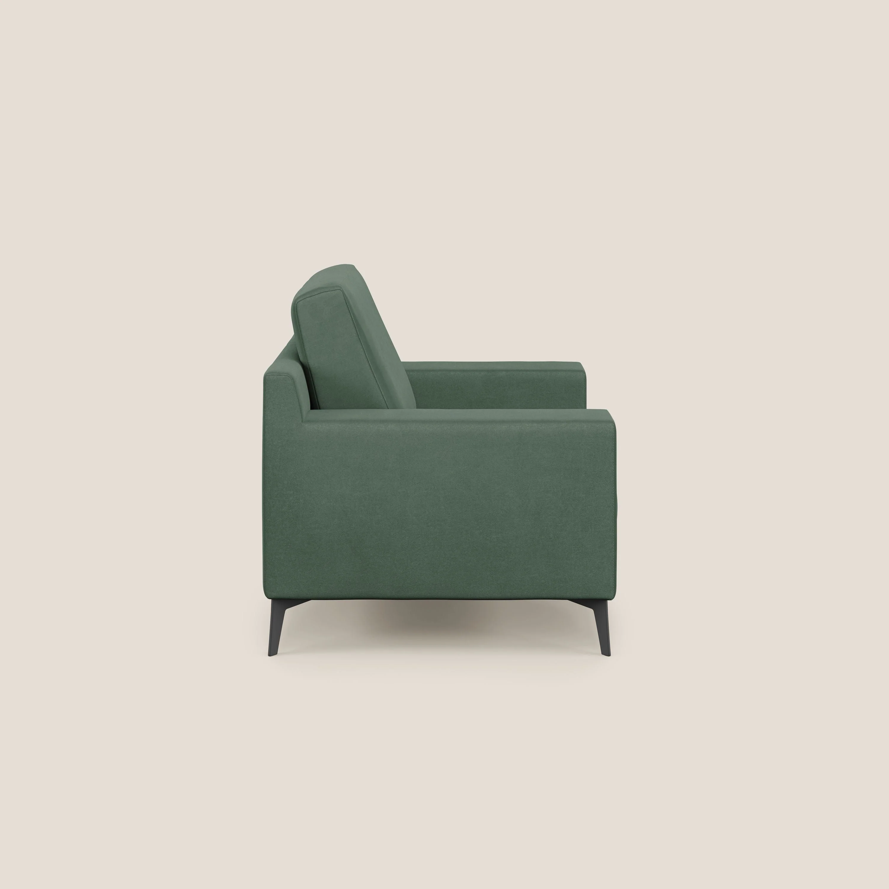 Prestige fauteuil moderne en microfibre détachable T11 vert - Image 3
