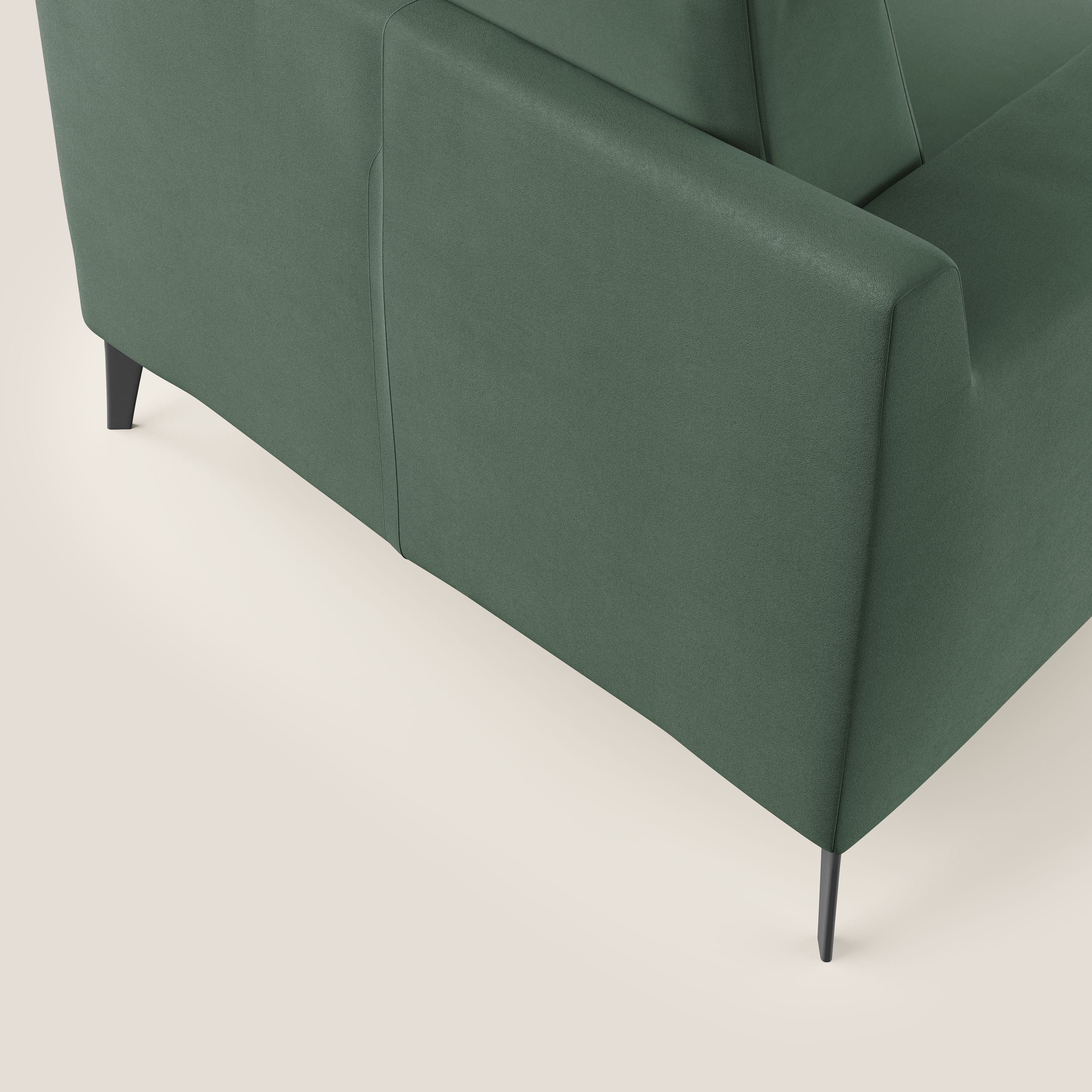 Prestige fauteuil moderne en microfibre détachable T11 vert - Image 6