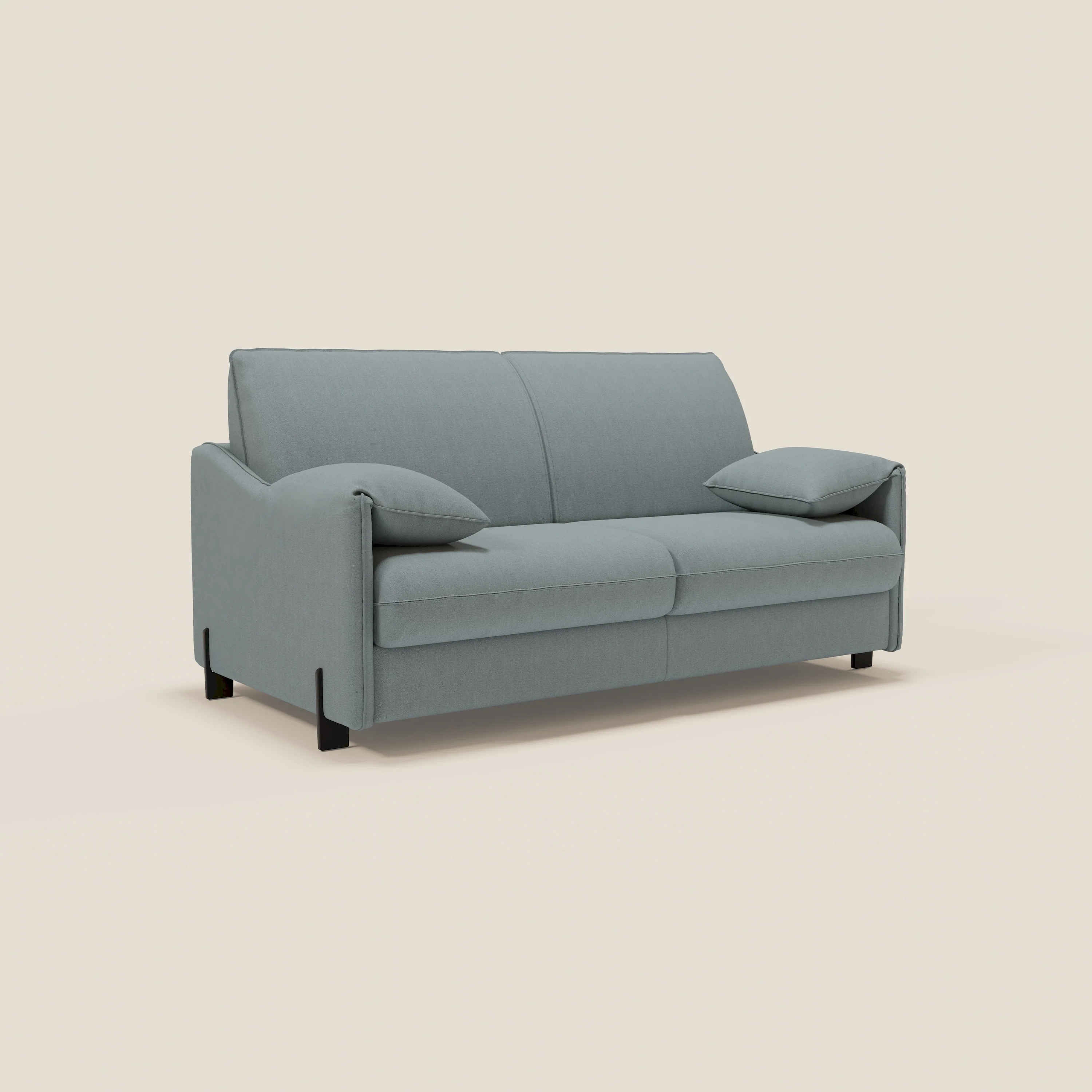Primula Canapé convertible avec matelas H18 cm en tissu détachable T05 bleu pastel - Image 4