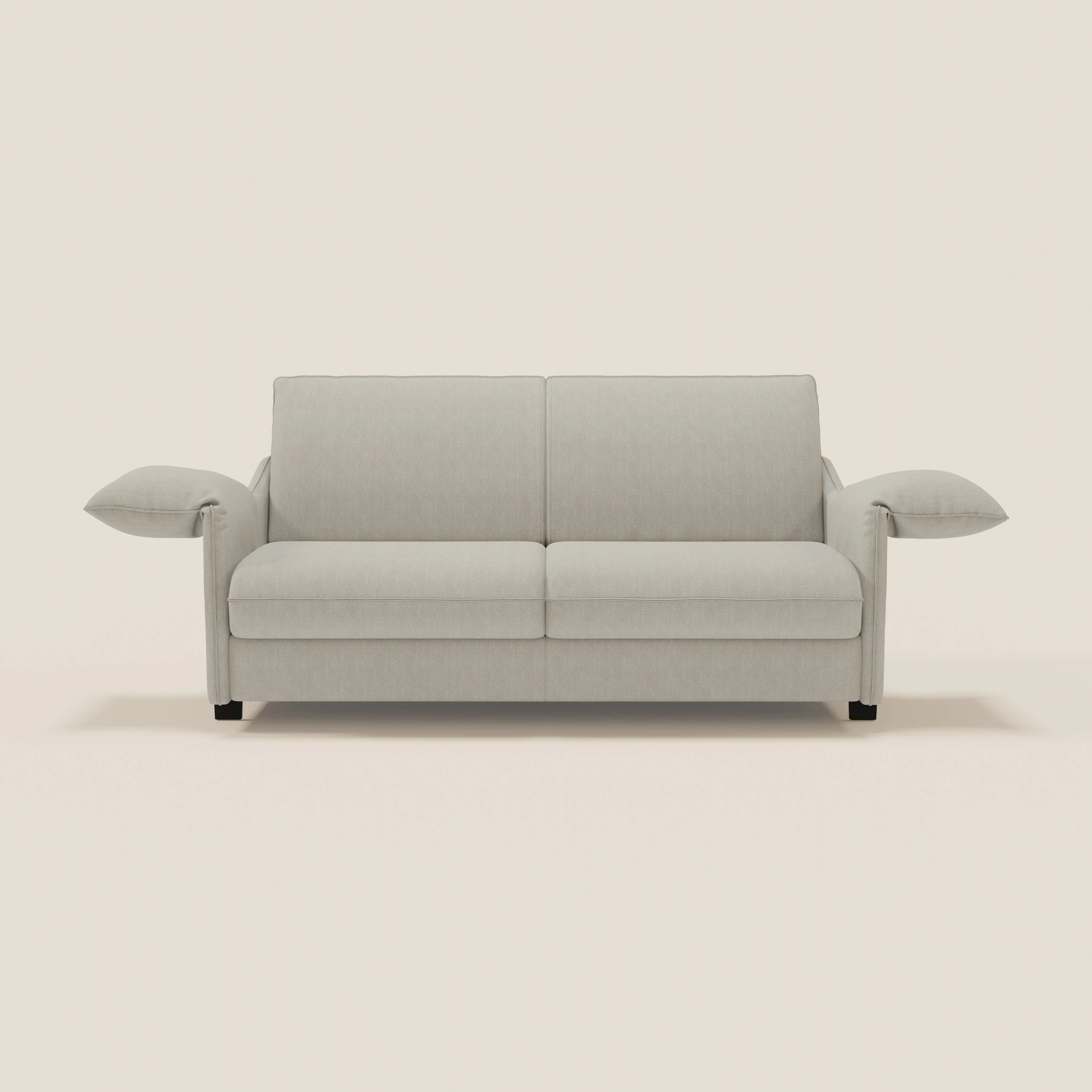 Primula Canapé convertible avec matelas H18 cm en tissu détachable T05 crème - Image 3