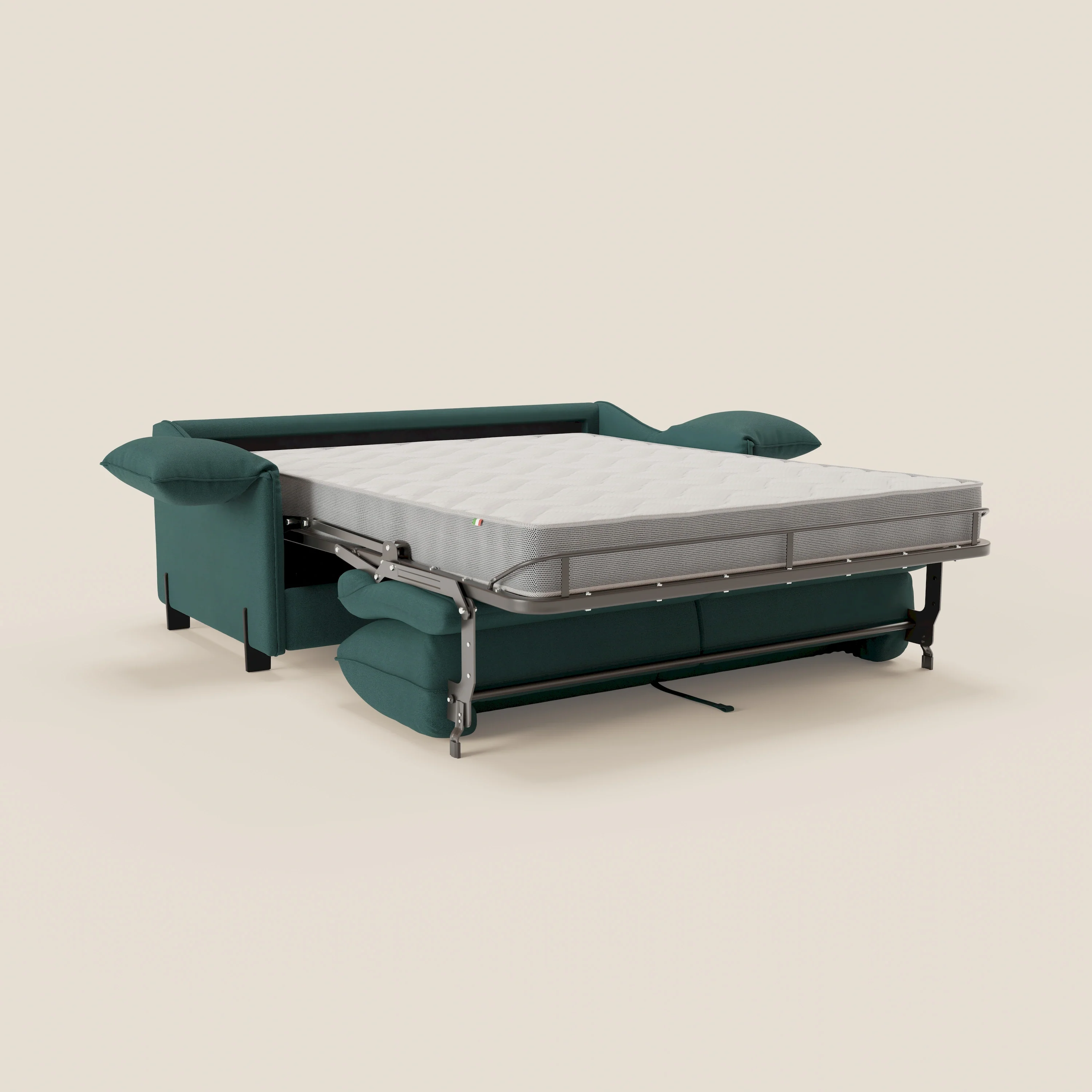 Primula Canapé convertible avec matelas H18 cm en tissu détachable T05 vert - Image 14