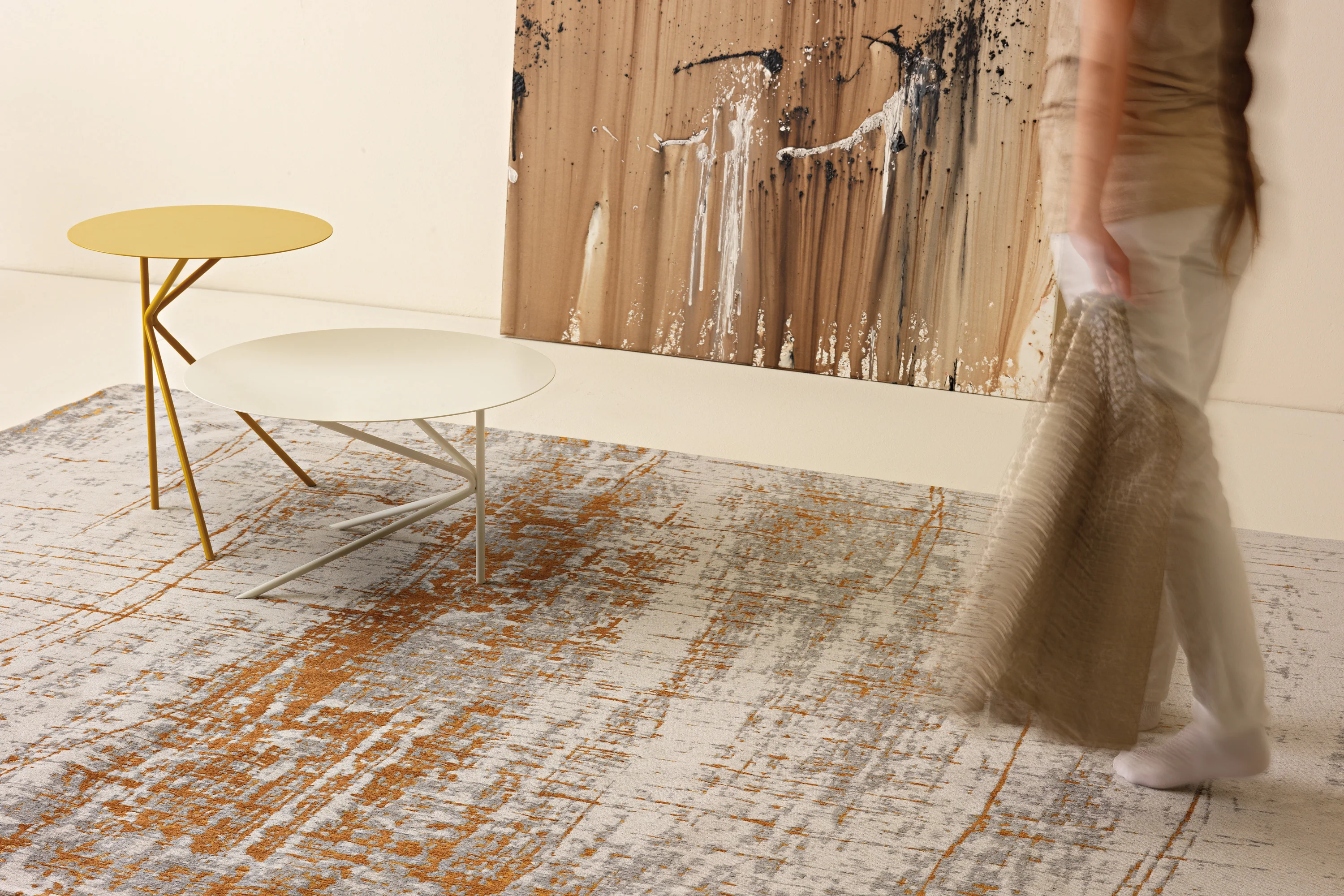Raggio-di-sole tapis à motifs abstraits en coton - Image 7