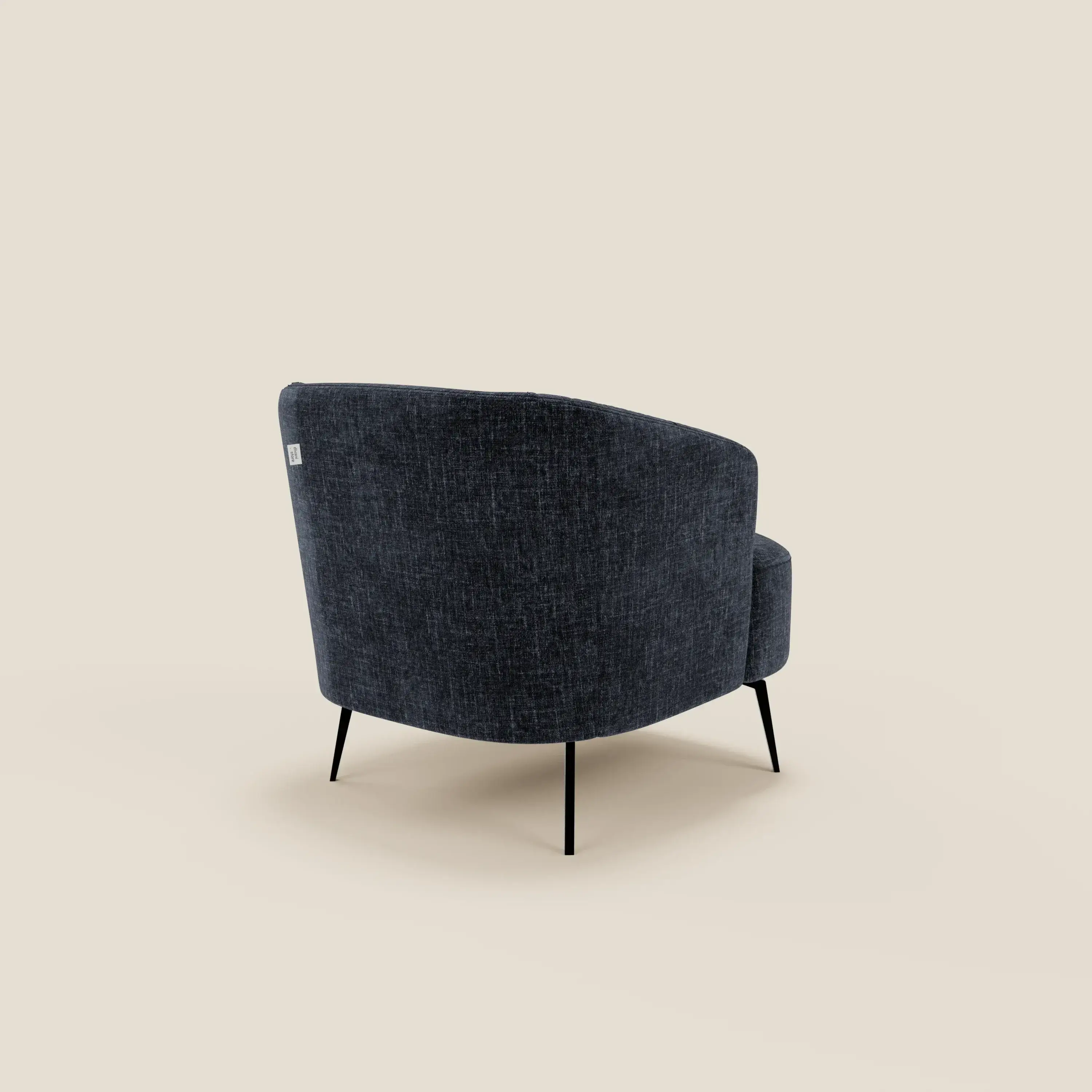 Renoa Fauteuil d'élégance moderne en tissu lavable T24 bleu nuit - Image 4
