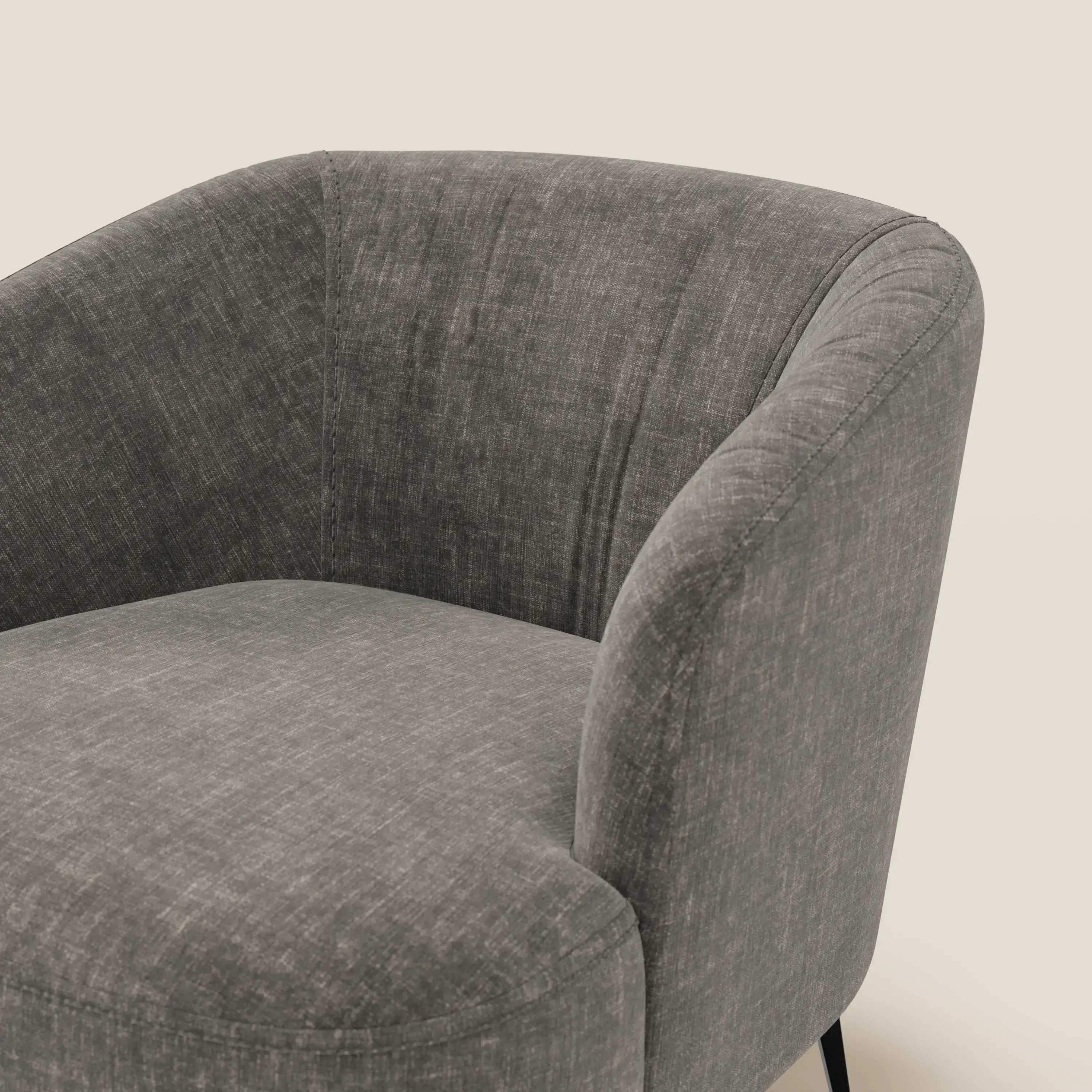 Renoa Fauteuil d'élégance moderne en tissu lavable T24 anthracite - Image 6