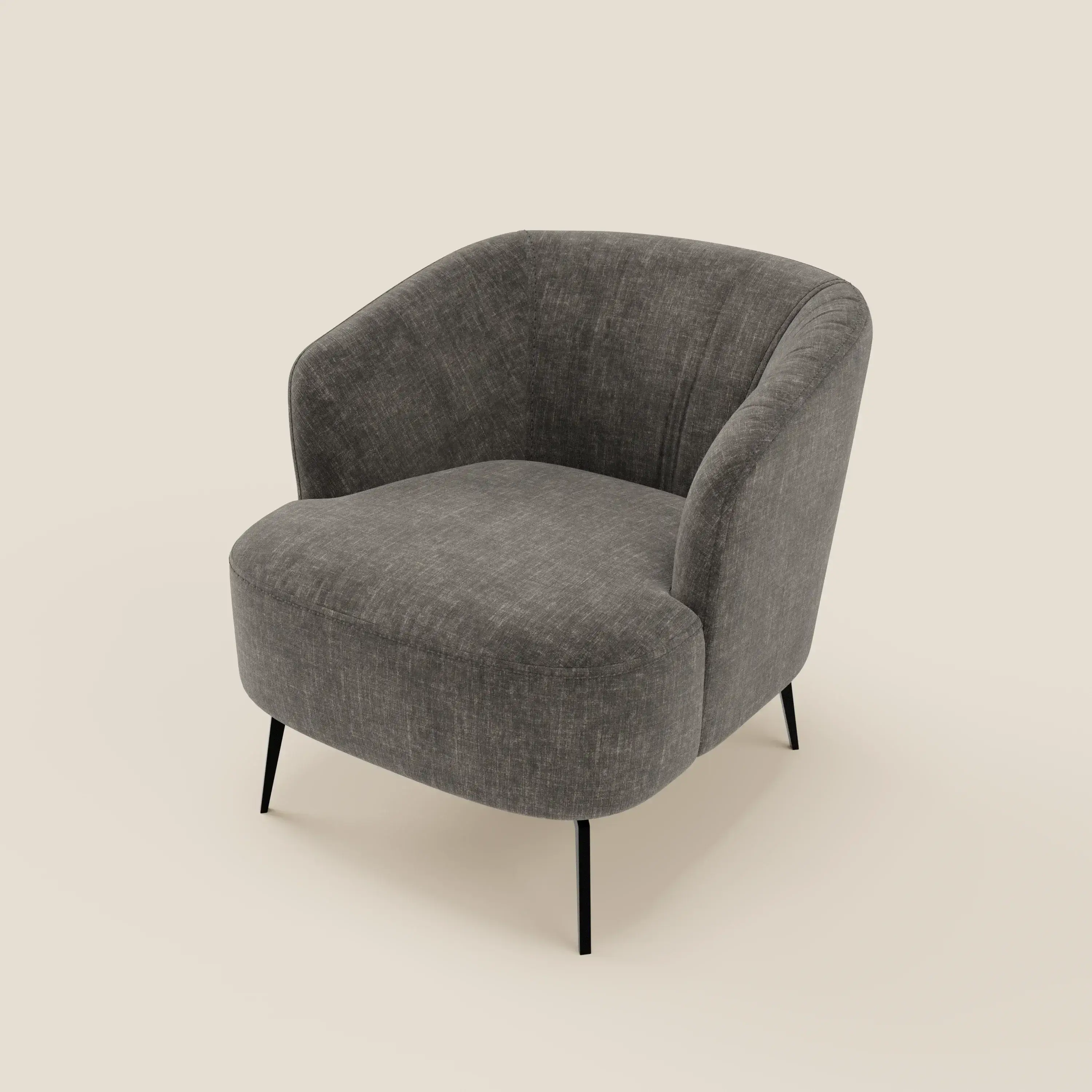 Renoa Fauteuil d'élégance moderne en tissu lavable T24 anthracite - Image 8