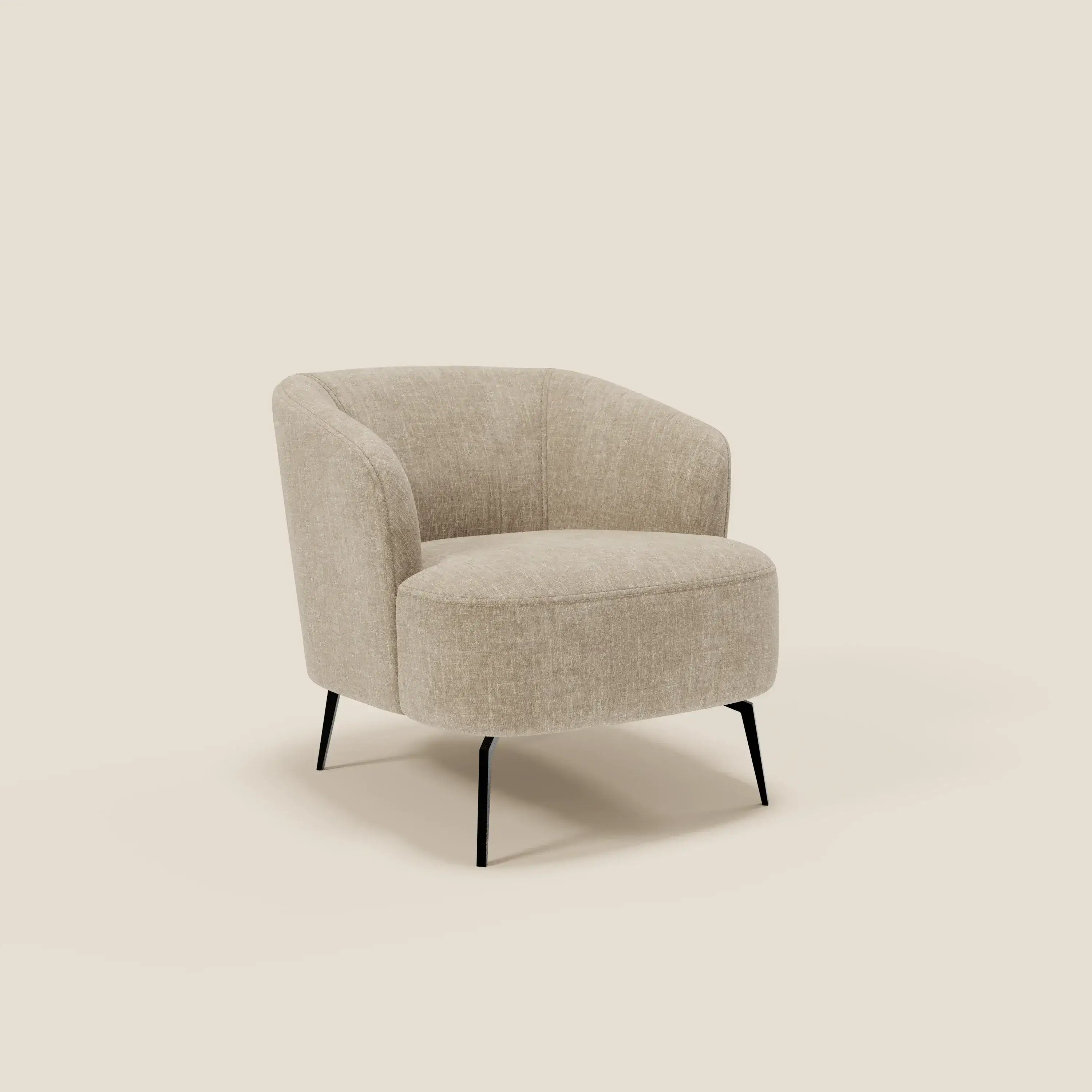 Renoa Fauteuil d'élégance moderne en tissu lavable T24 beige - Image 2