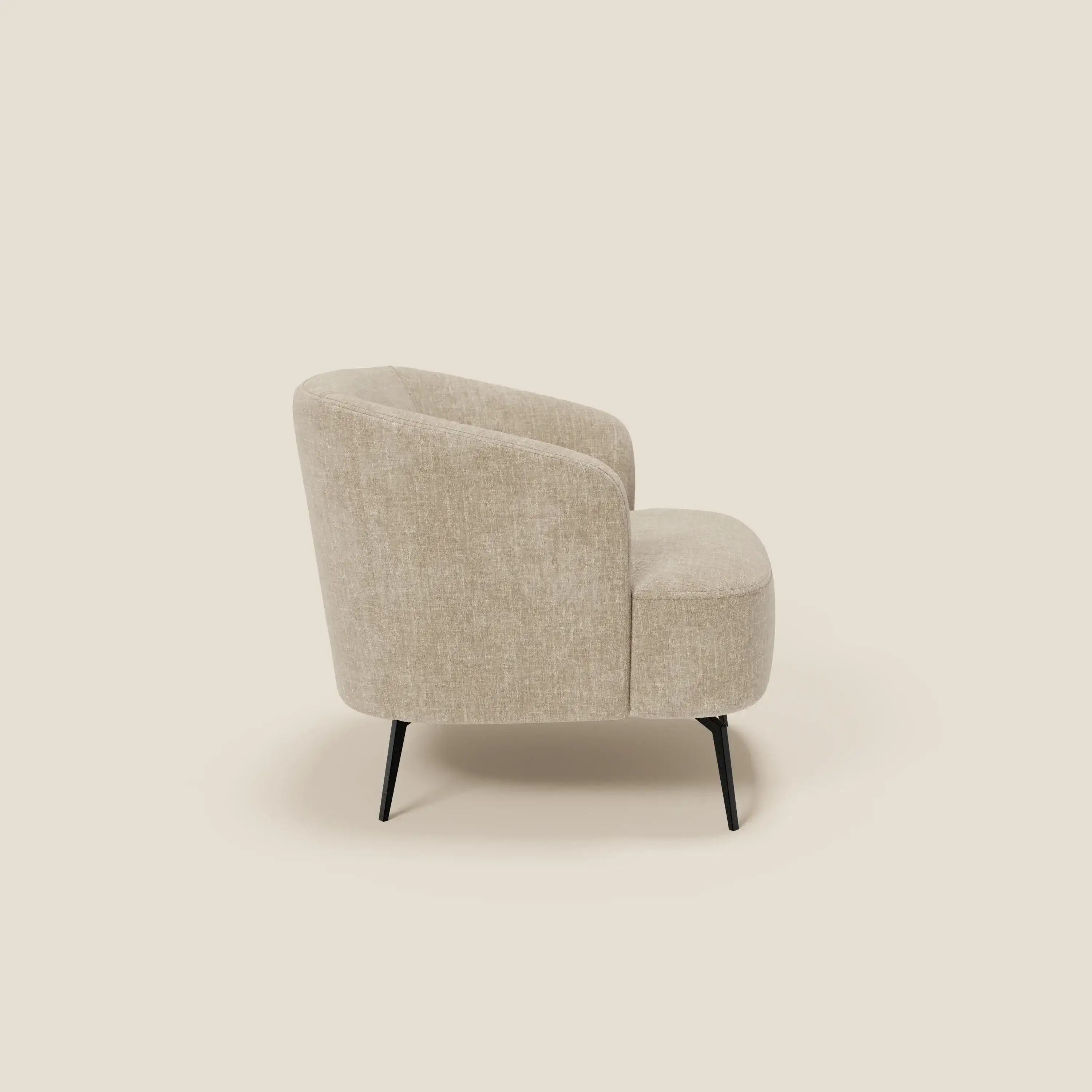 Renoa Fauteuil d'élégance moderne en tissu lavable T24 beige - Image 3