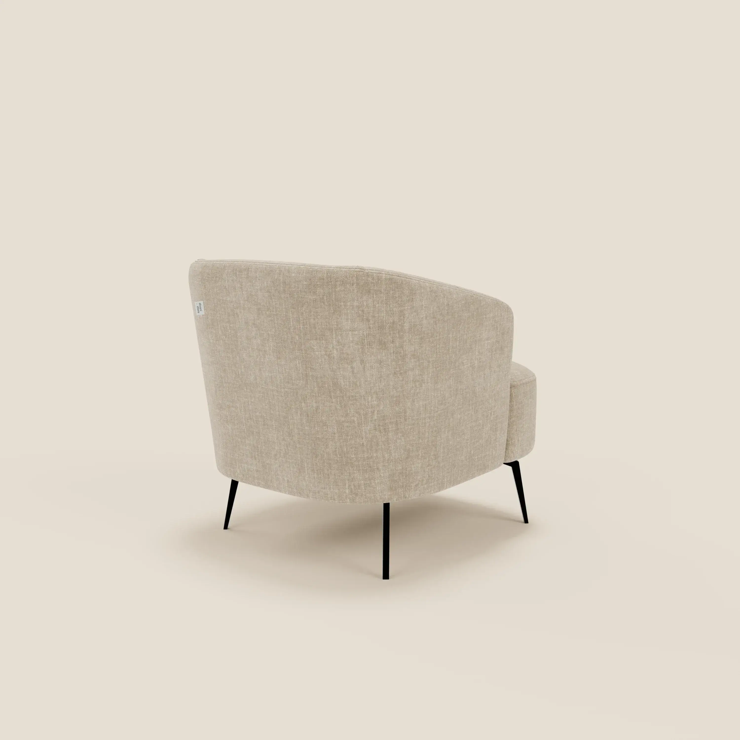 Renoa Fauteuil d'élégance moderne en tissu lavable T24 beige - Image 4