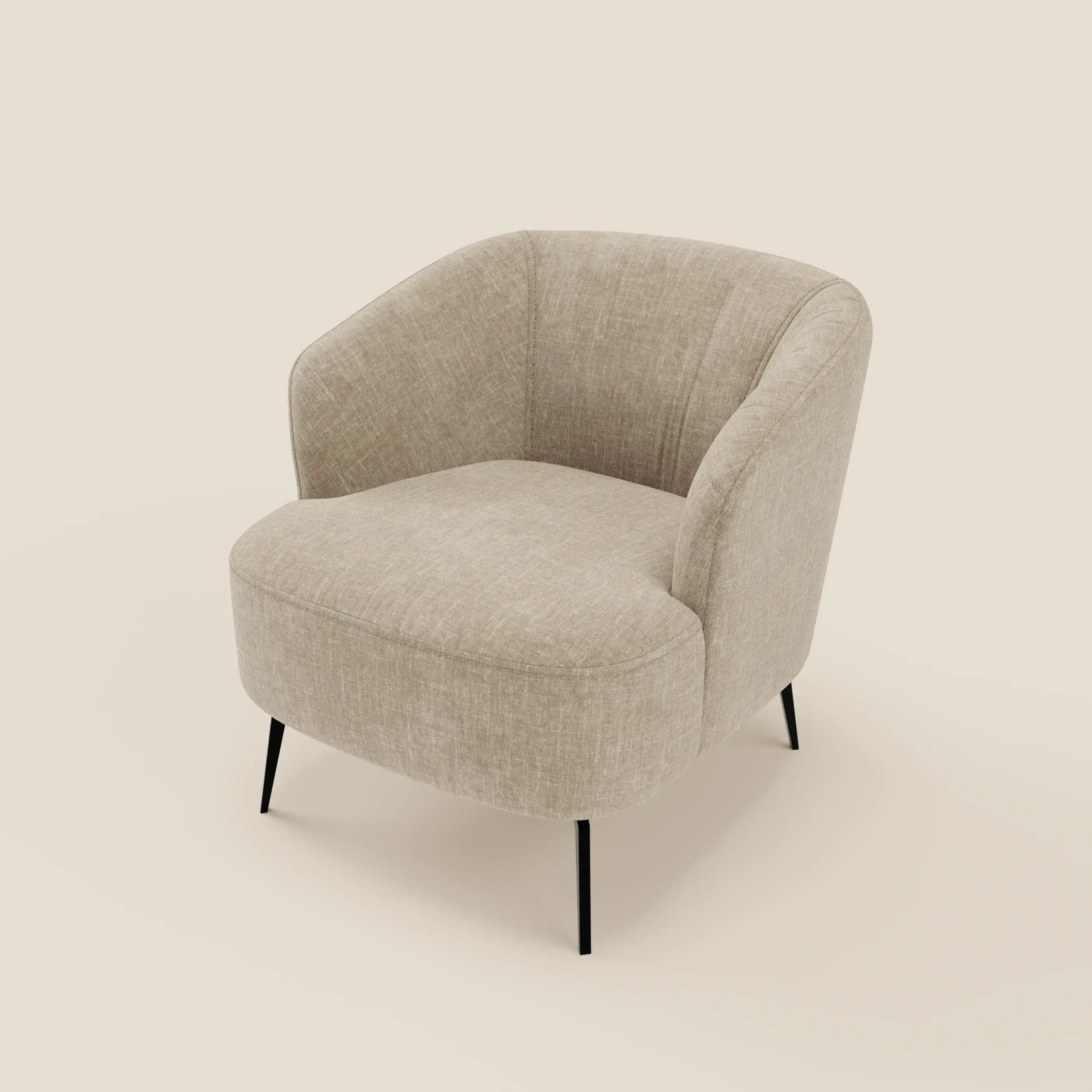 Renoa Fauteuil d'élégance moderne en tissu lavable T24 beige - Image 8