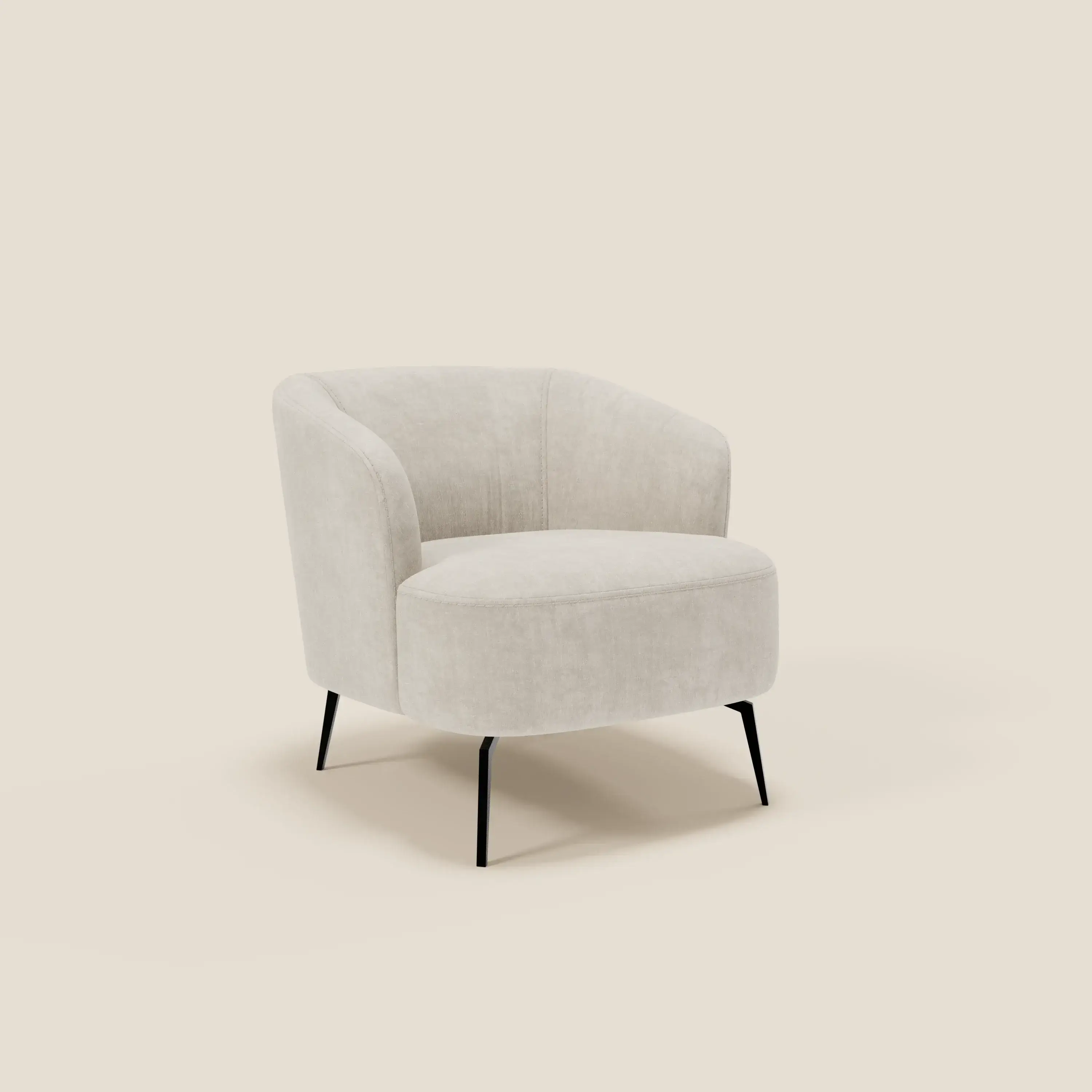 Renoa Fauteuil d'élégance moderne en tissu lavable T24 blanc - Image 2