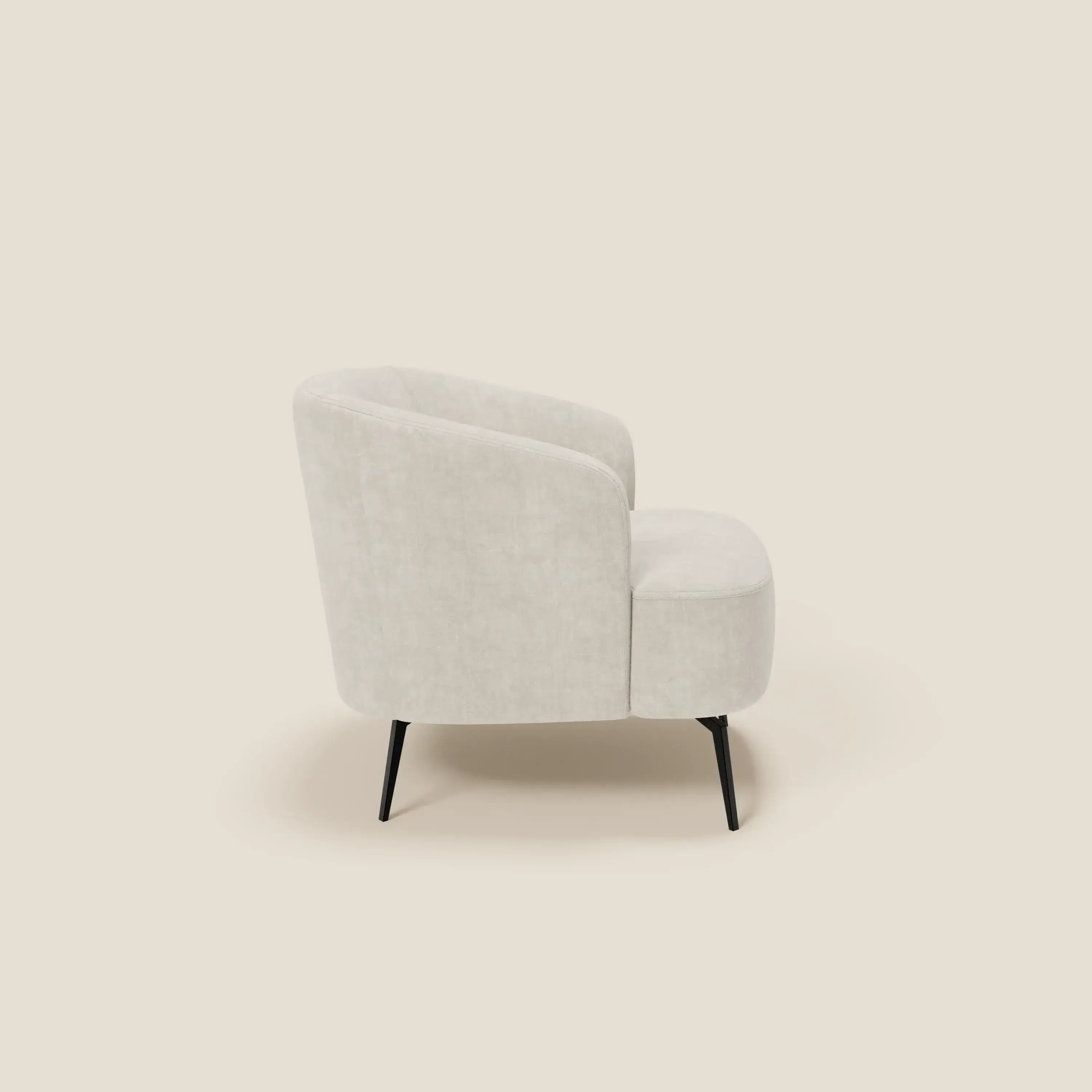 Renoa Fauteuil d'élégance moderne en tissu lavable T24 blanc - Image 3