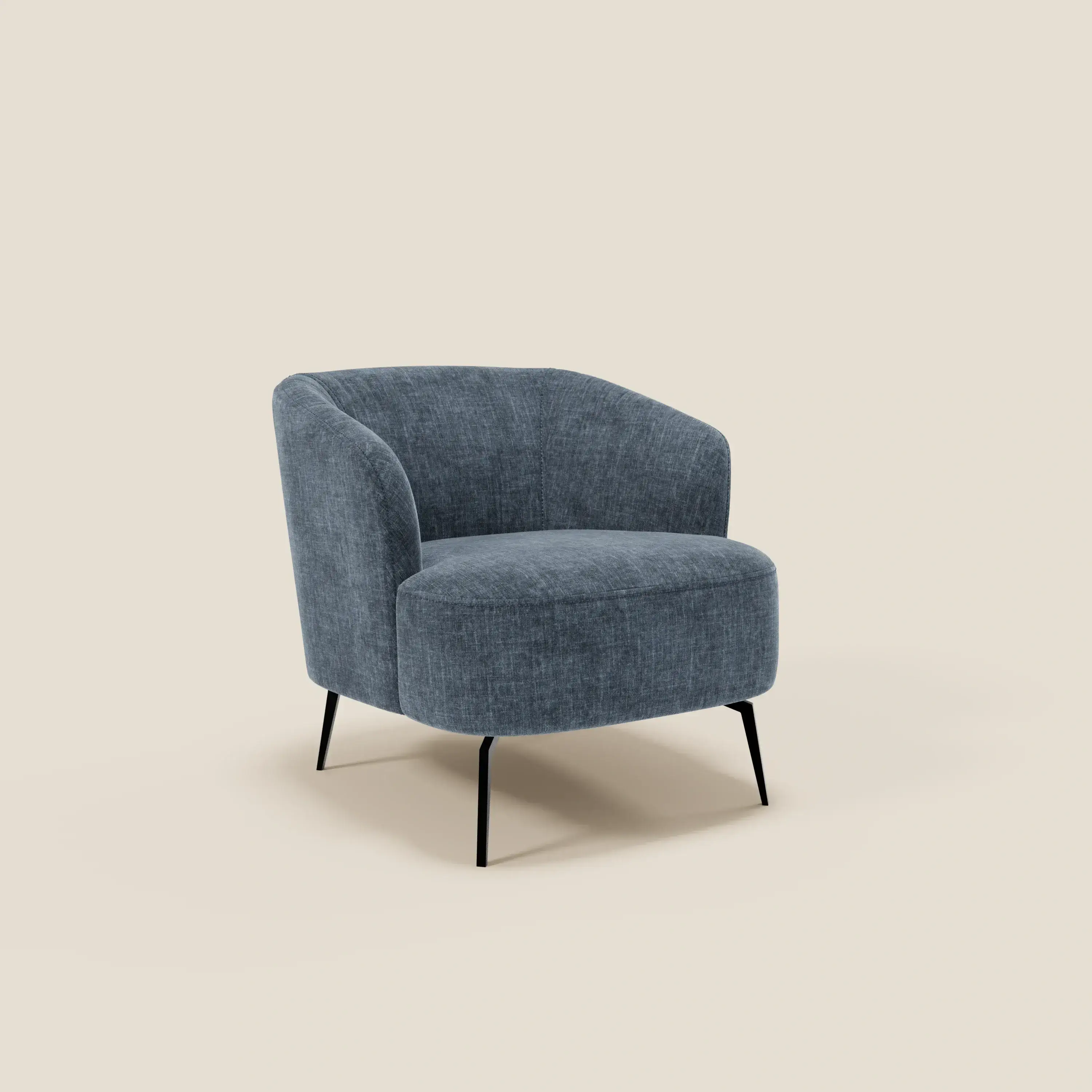 Renoa Fauteuil d'élégance moderne en tissu lavable T24 bleu ardoise - Image 2