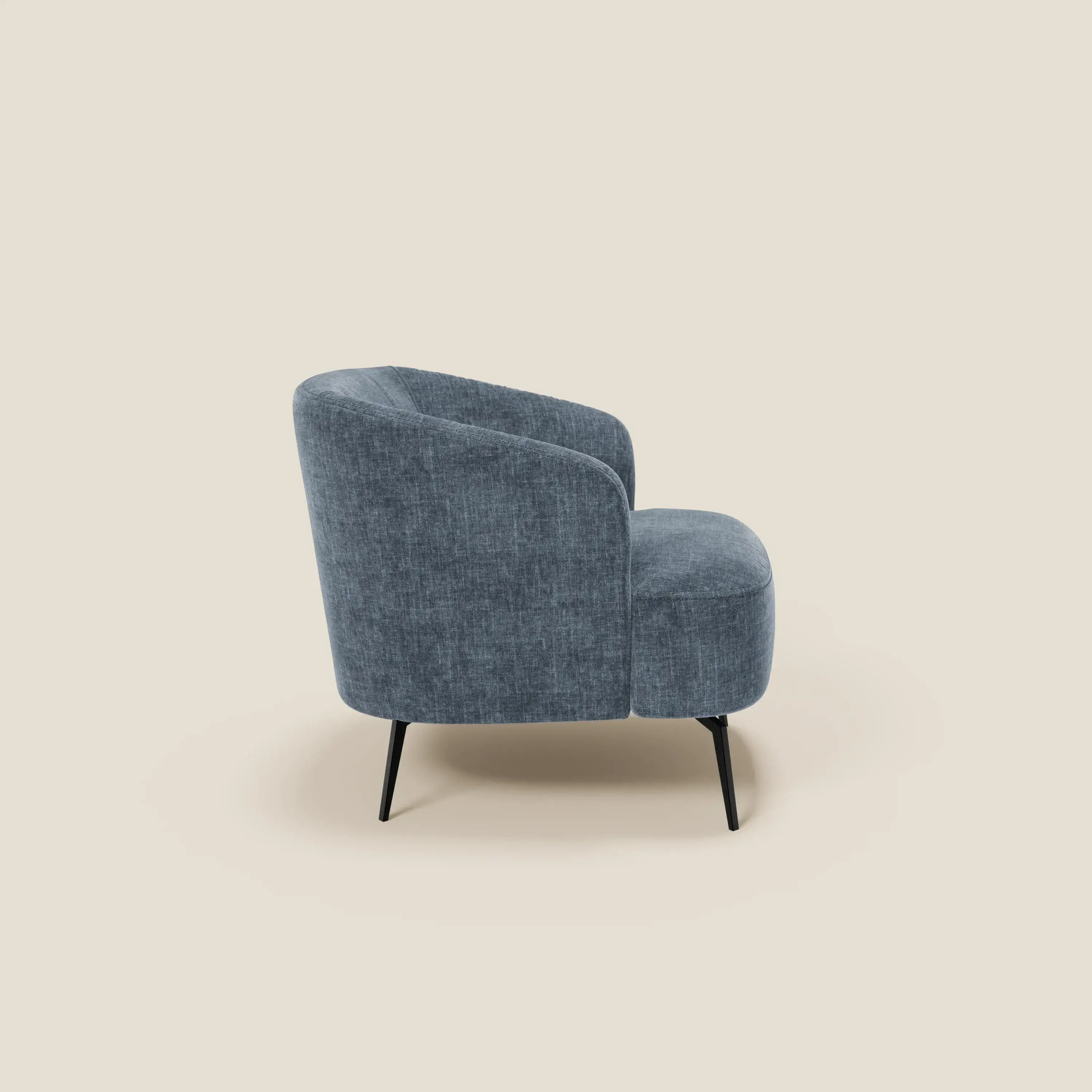 Renoa Fauteuil d'élégance moderne en tissu lavable T24 bleu ardoise - Image 3