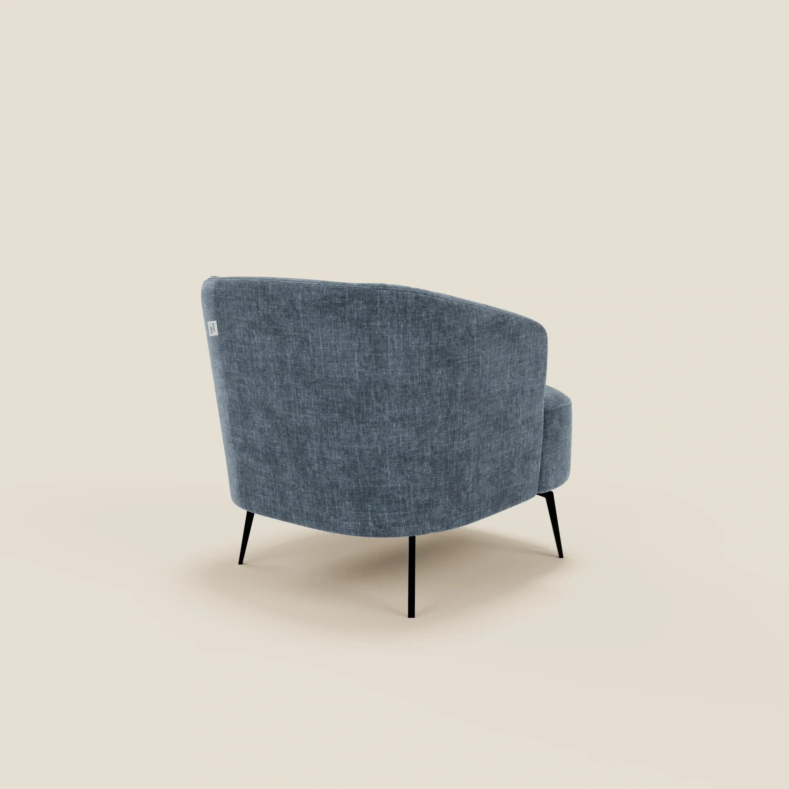 Renoa Fauteuil d'élégance moderne en tissu lavable T24 bleu ardoise - Image 4
