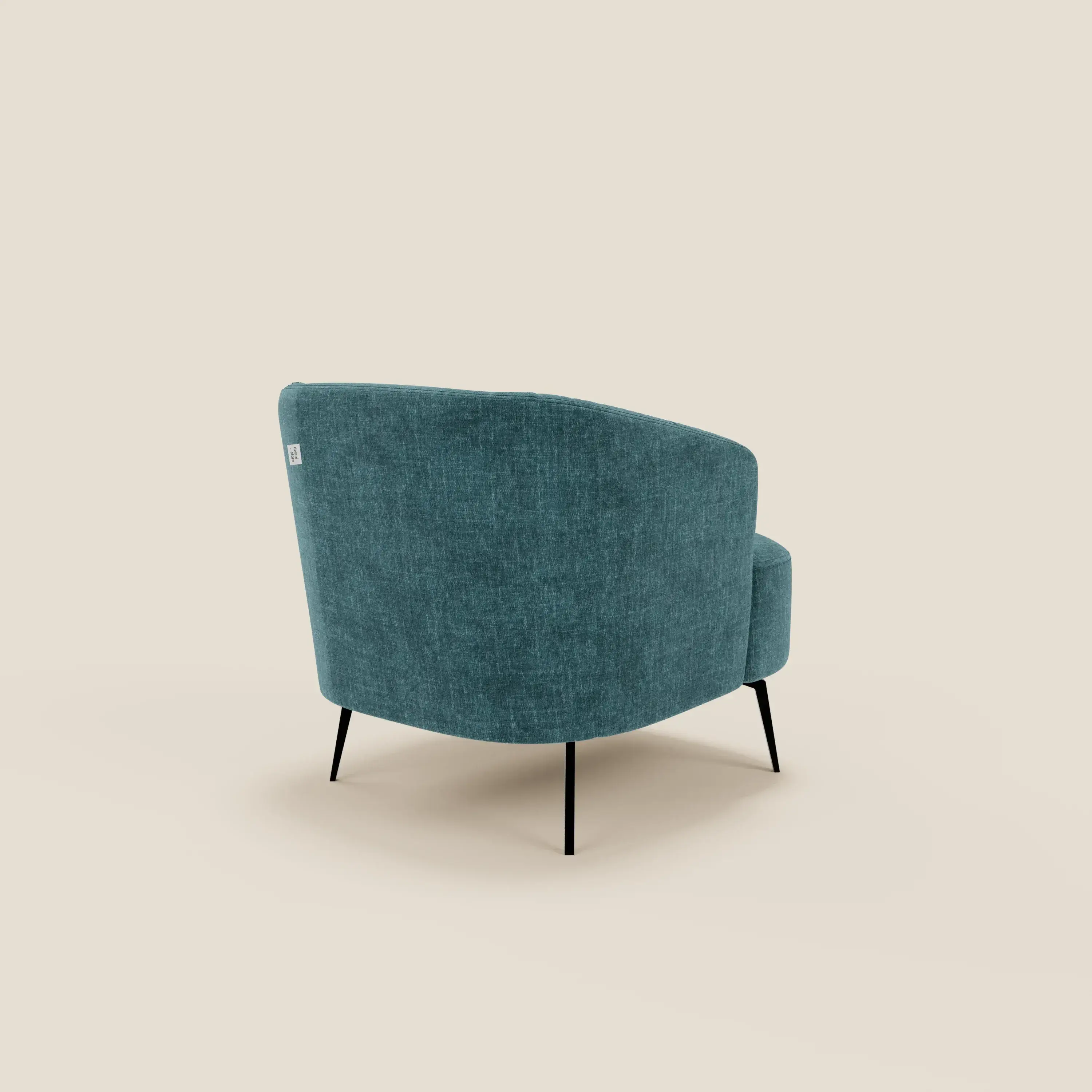 Renoa Fauteuil d'élégance moderne en tissu lavable T24 bleu canard - Image 4