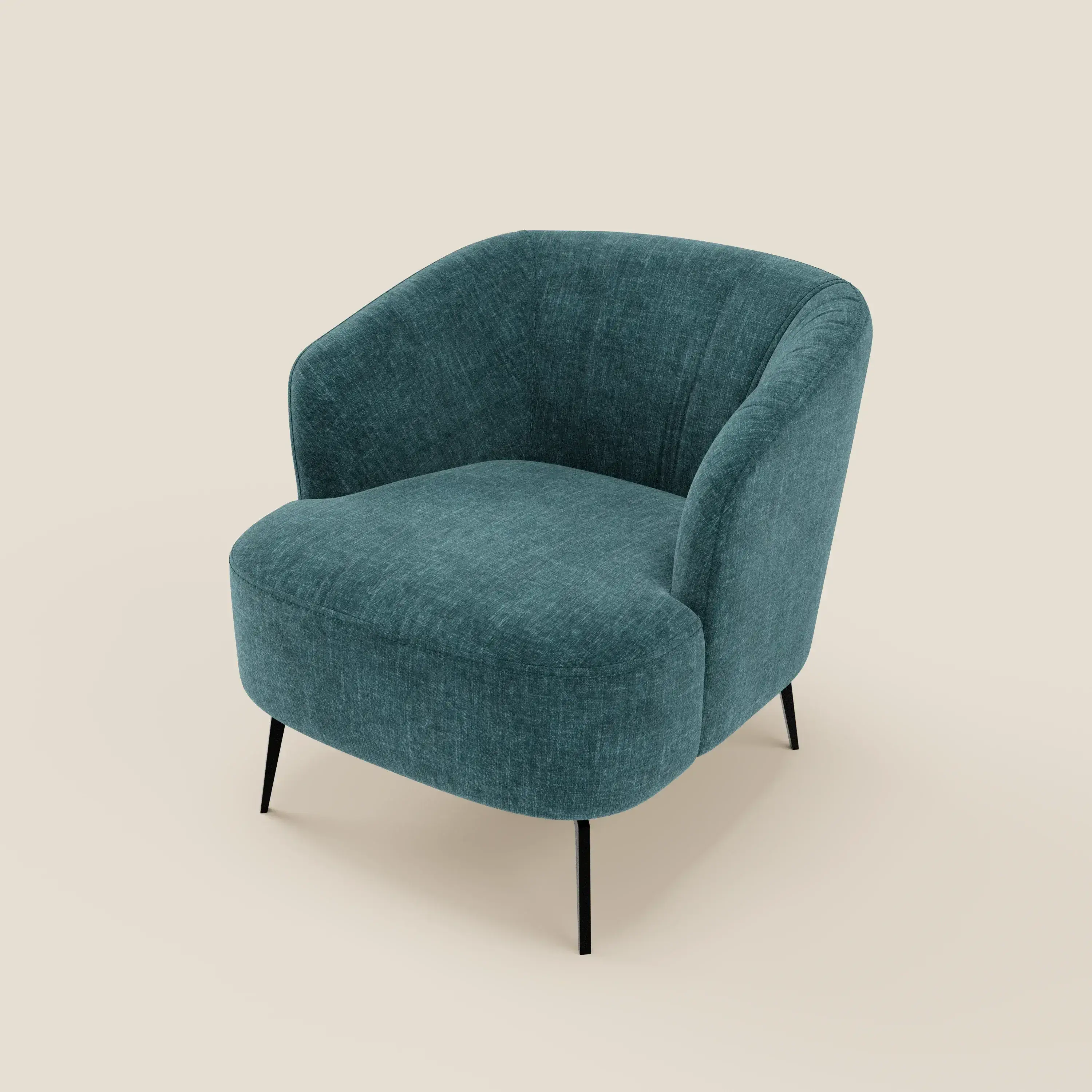 Renoa Fauteuil d'élégance moderne en tissu lavable T24 bleu canard - Image 8