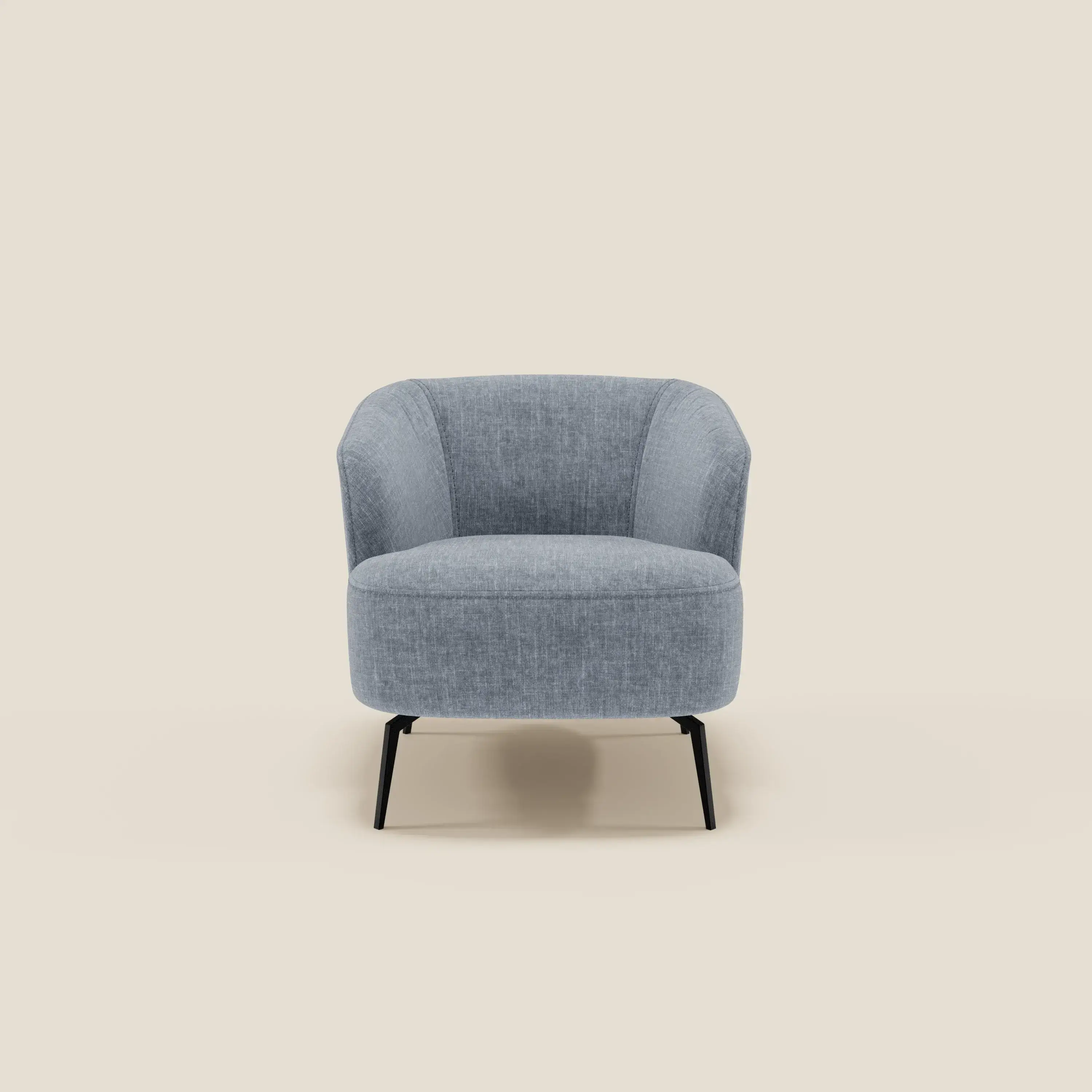 Renoa Fauteuil d'élégance moderne en tissu lavable T24 bleu pastel