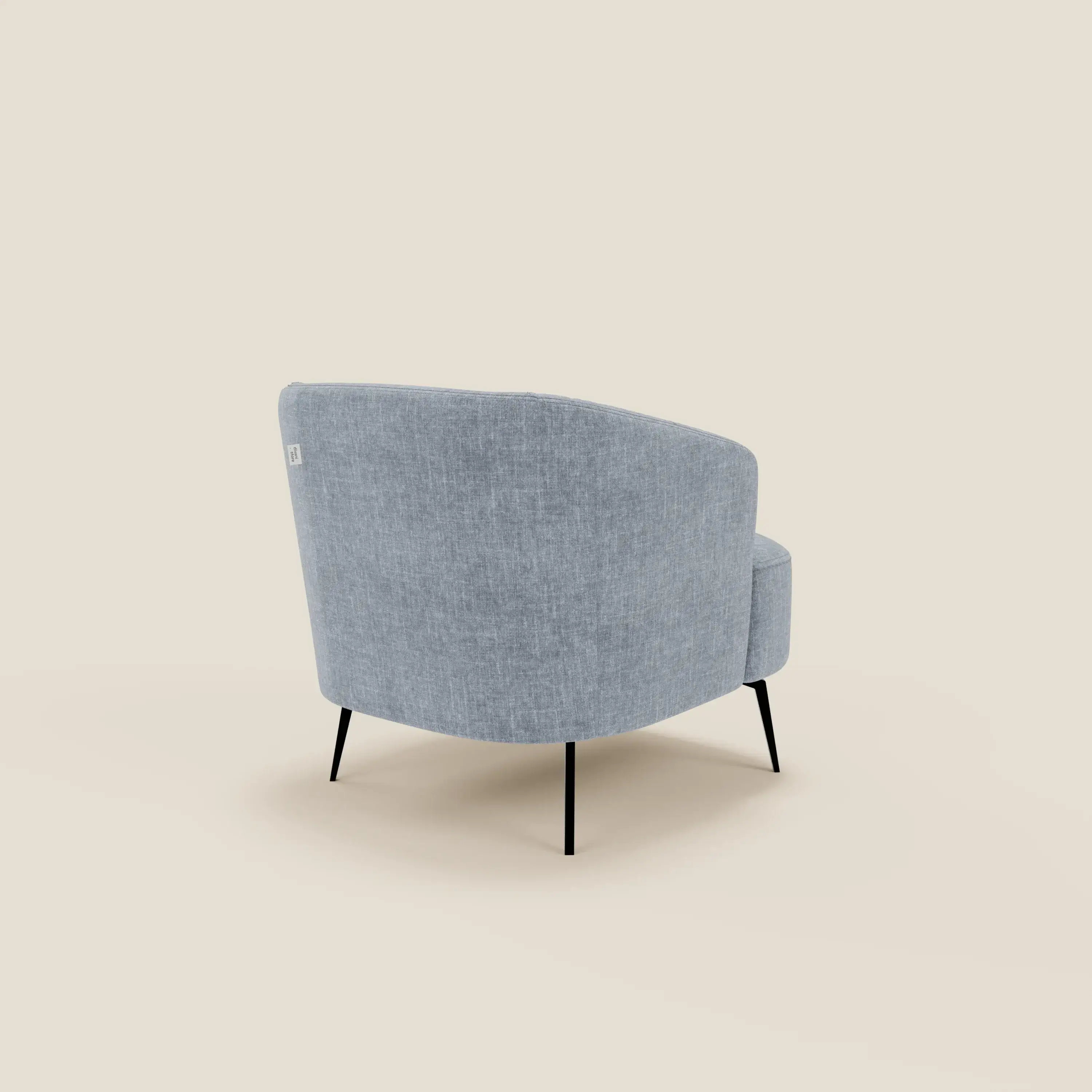 Renoa Fauteuil d'élégance moderne en tissu lavable T24 bleu pastel - Image 4