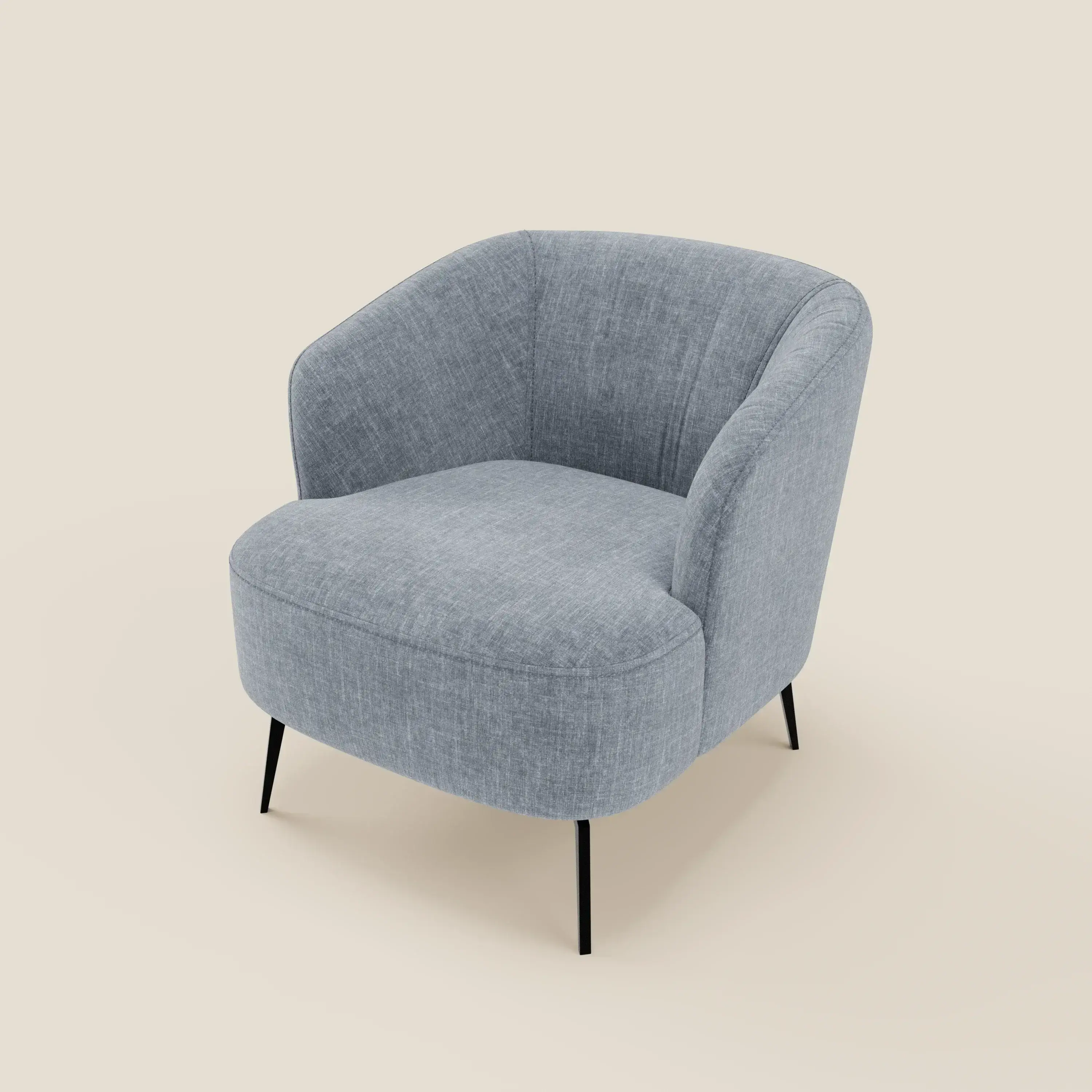 Renoa Fauteuil d'élégance moderne en tissu lavable T24 bleu pastel - Image 8