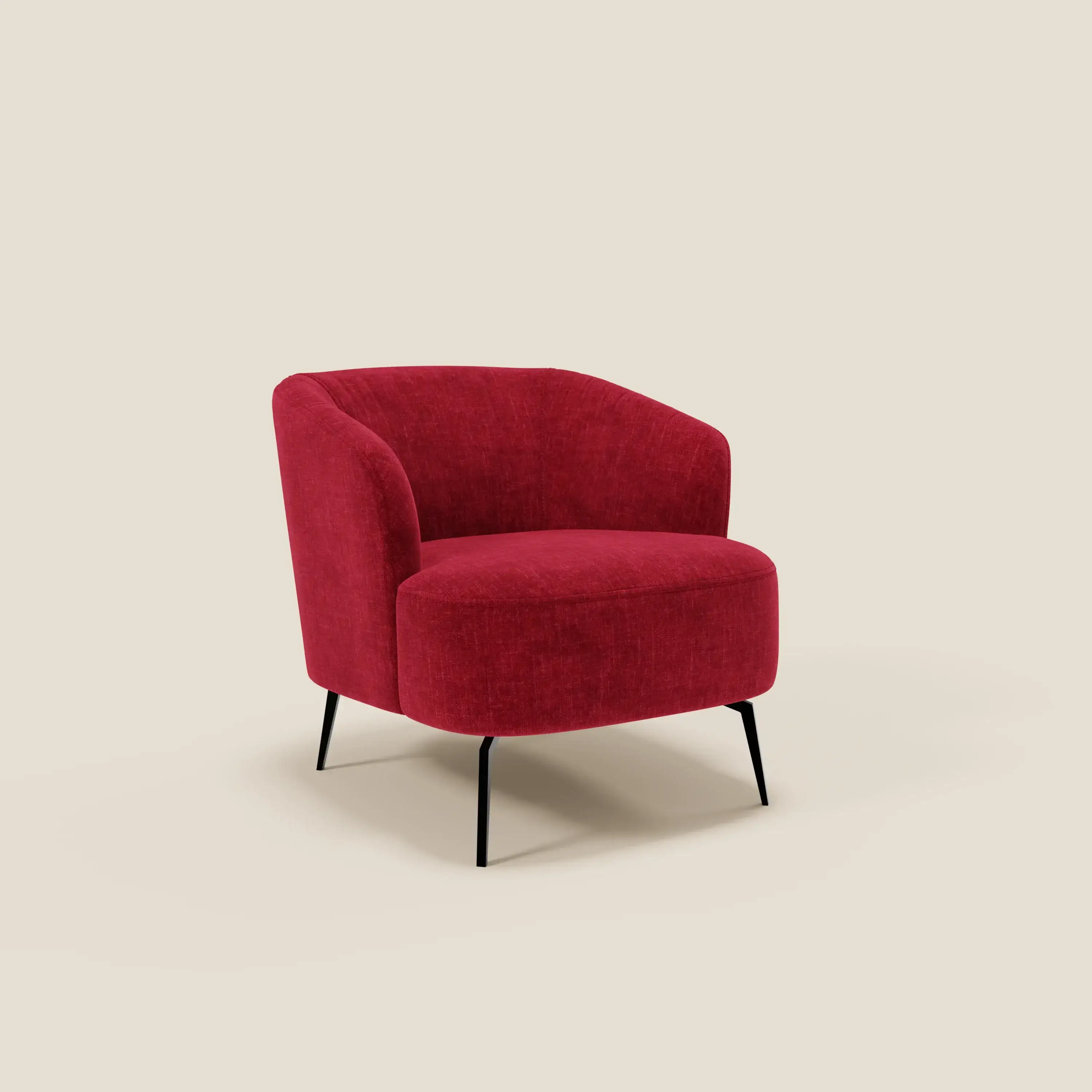 Renoa Fauteuil d'élégance moderne en tissu lavable T24 bordeaux - Image 2