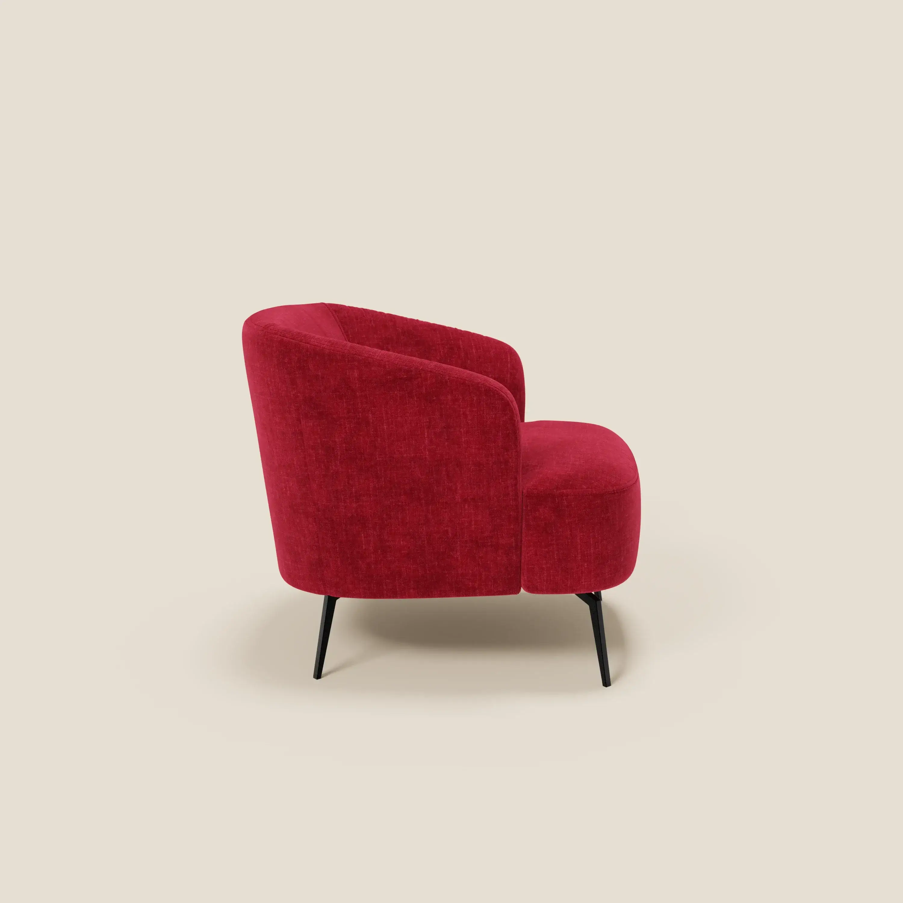 Renoa Fauteuil d'élégance moderne en tissu lavable T24 bordeaux - Image 3