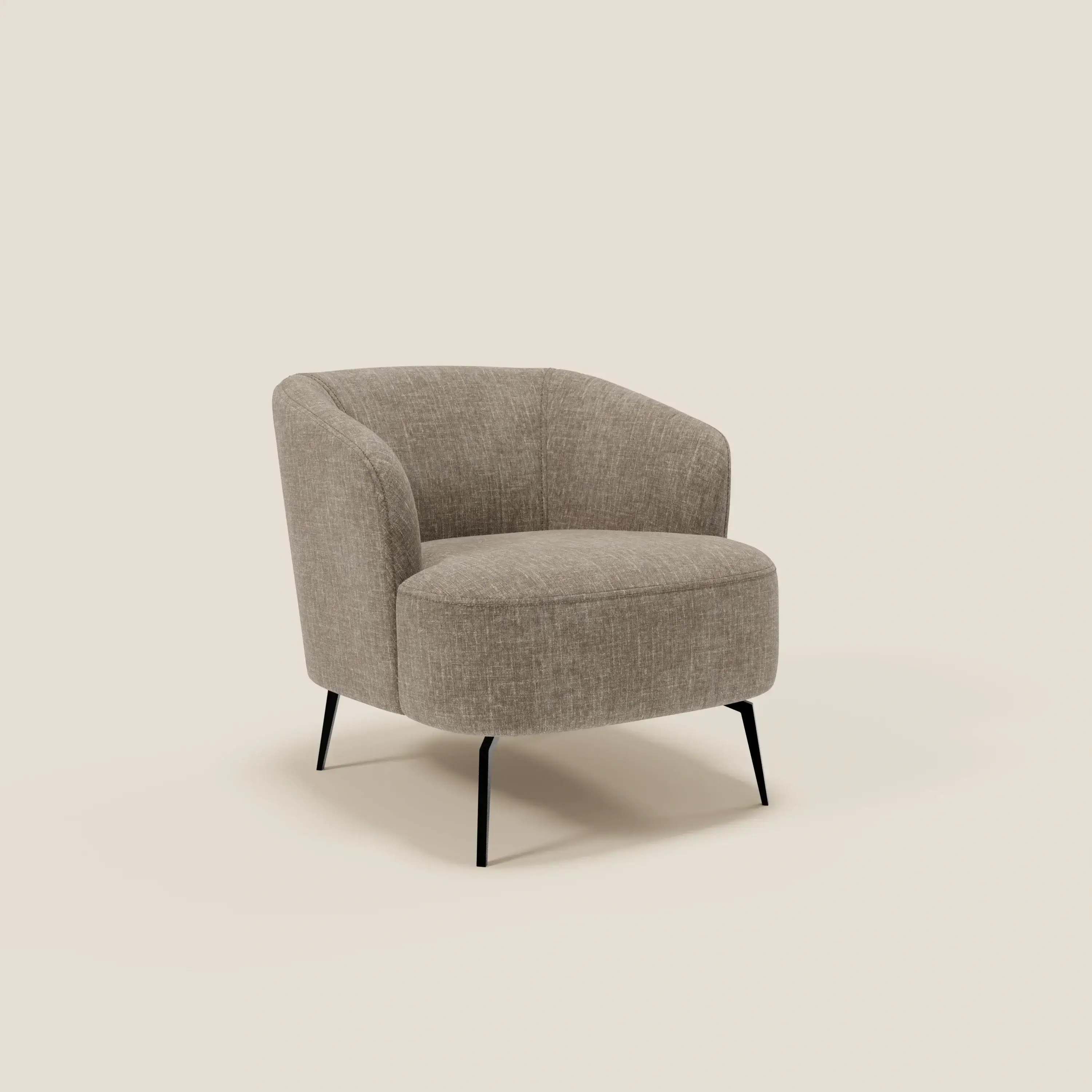 Renoa Fauteuil d'élégance moderne en tissu lavable T24 brun taupe - Image 2